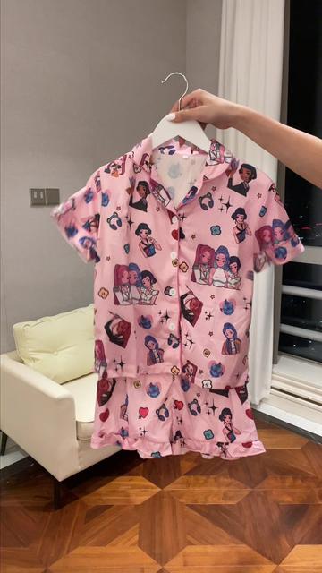 New Girls' Cartoon Pajamas Set
