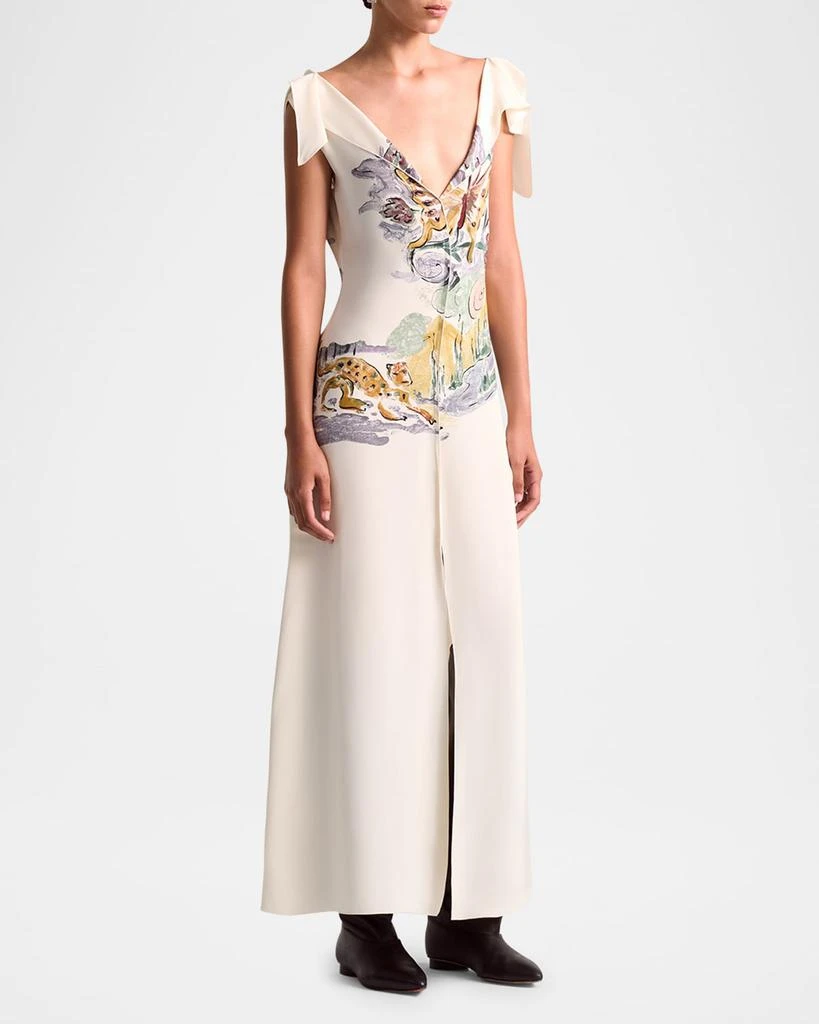 Women’s Jophee Drape Cap-Sleeve Maxi Dress