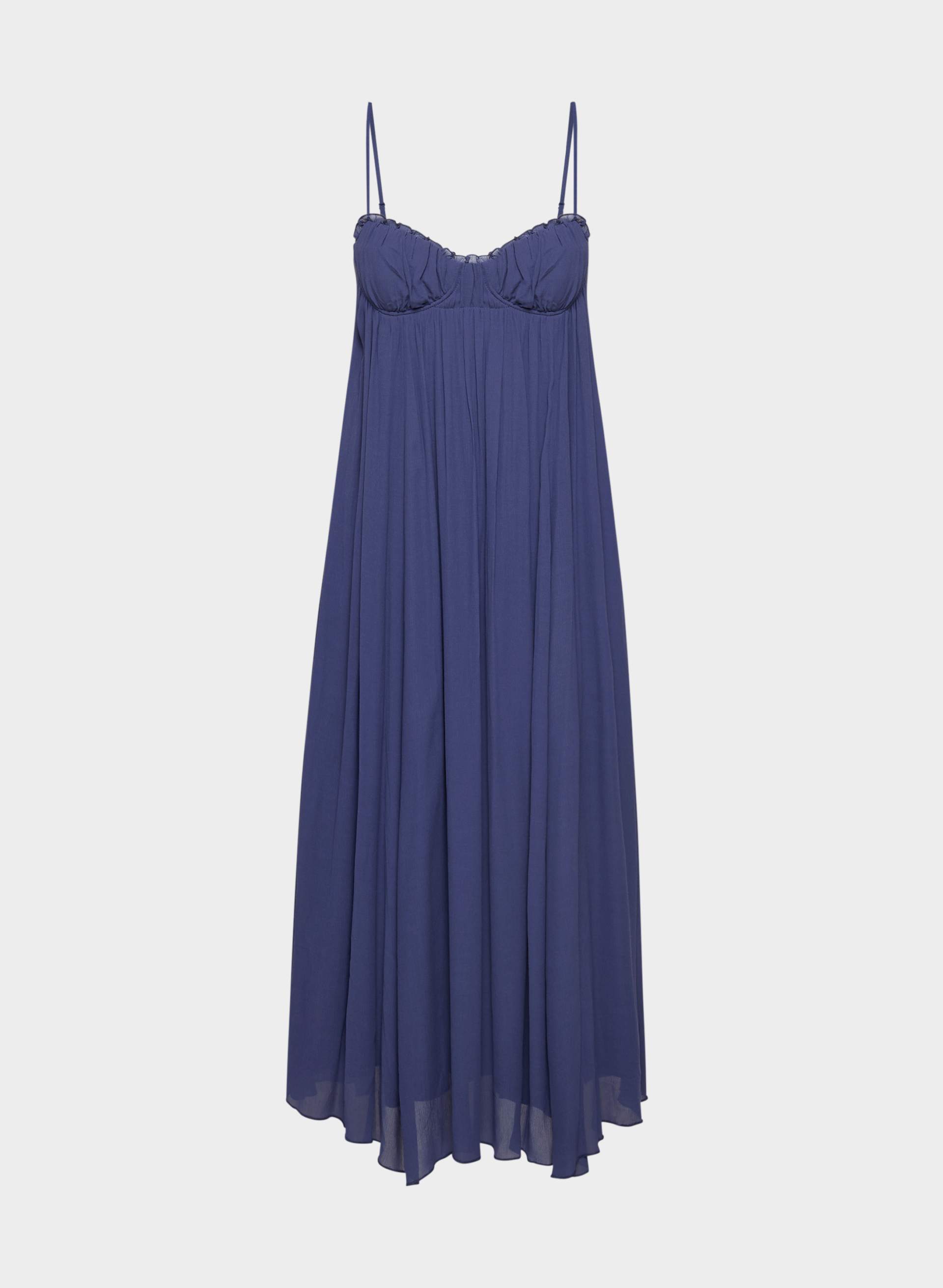 Chiffon sweetheart maxi dress