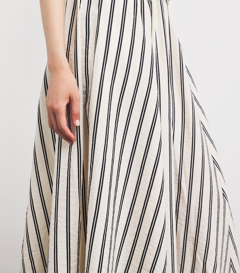 Silk-Blend A-Line Midi Dress