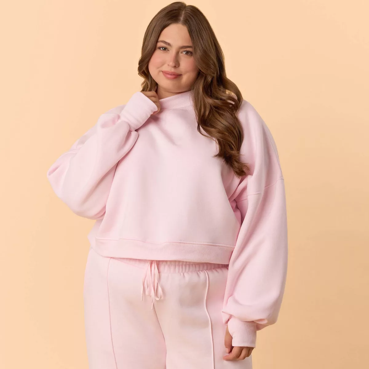 Women's Cotton Candy Crew Neck Set