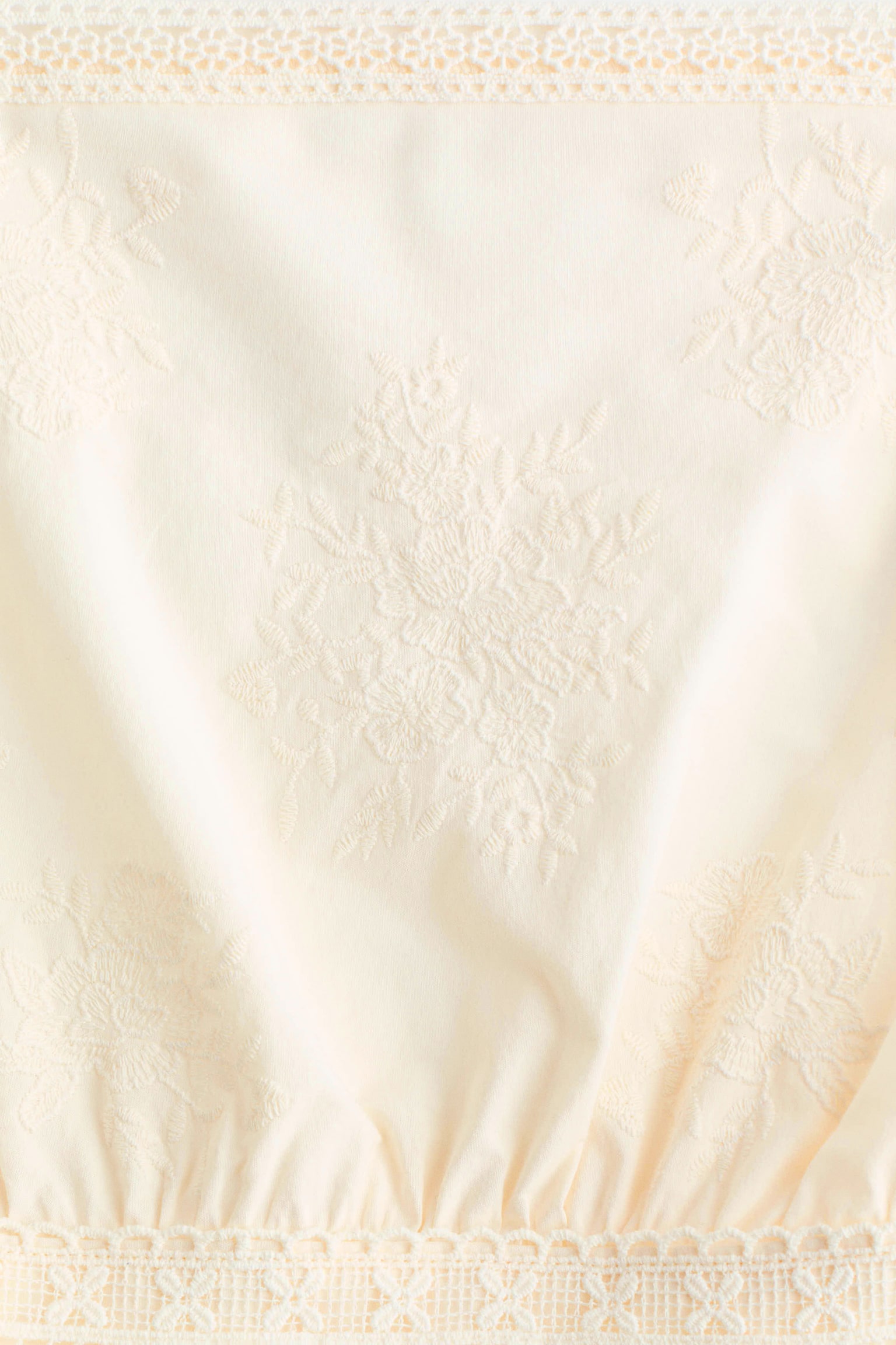 White Lace Embroidered Midi Sundress