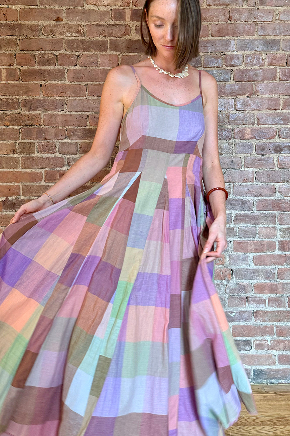 GOA SLIP MAX DRESS | MERIDA CHEX