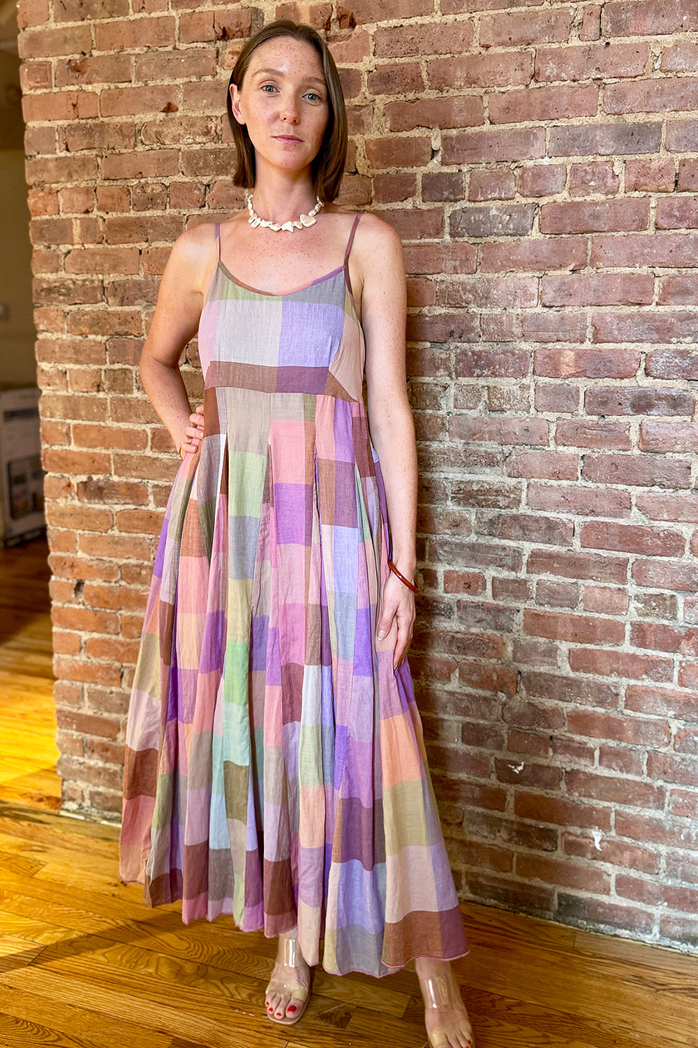 GOA SLIP MAX DRESS | MERIDA CHEX