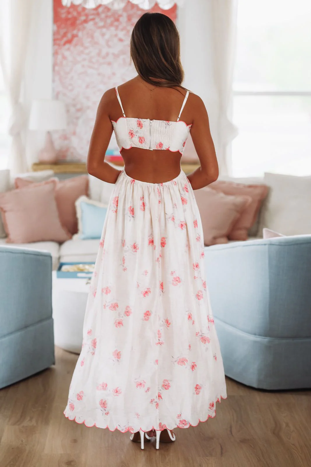 Celebratory Moment Midi Dress - Pink