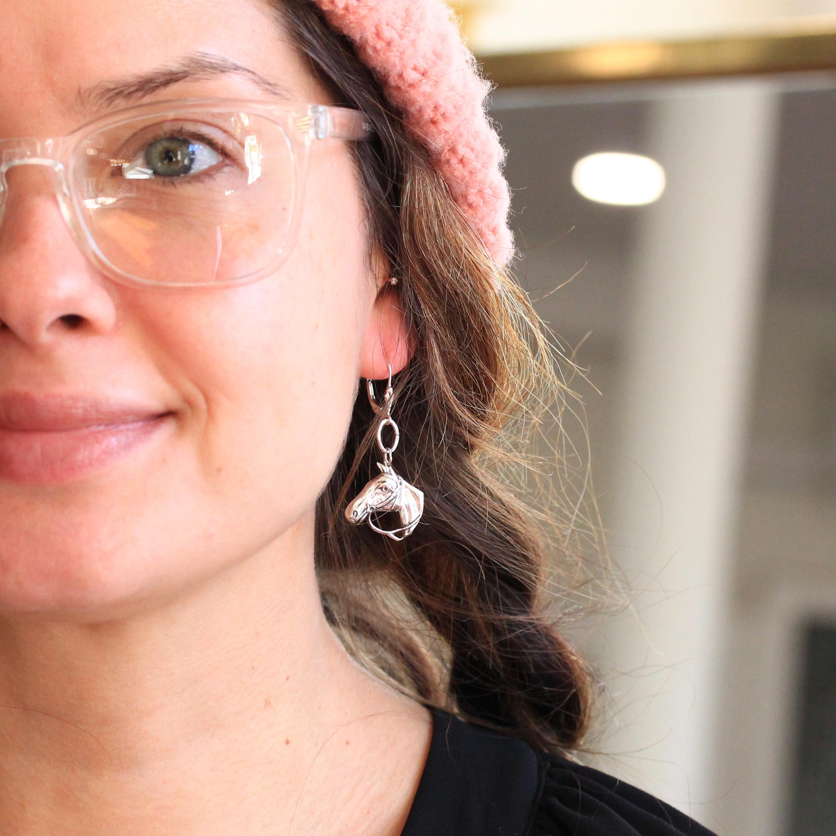 Vintage Horse Earrings 