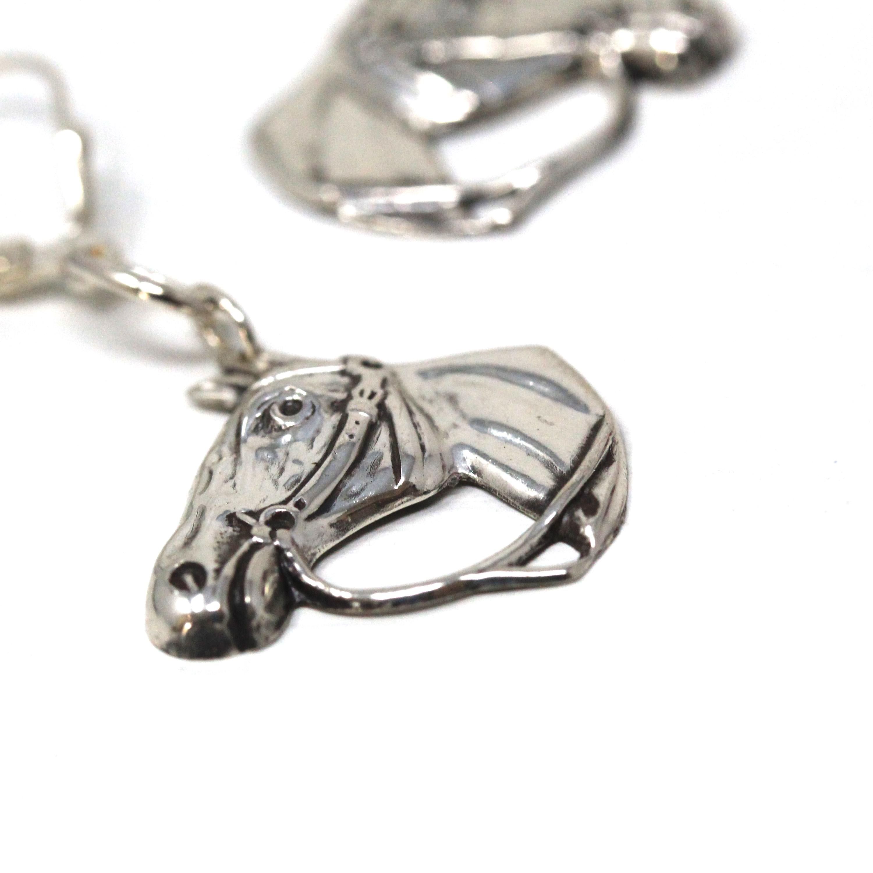 Vintage Horse Earrings 