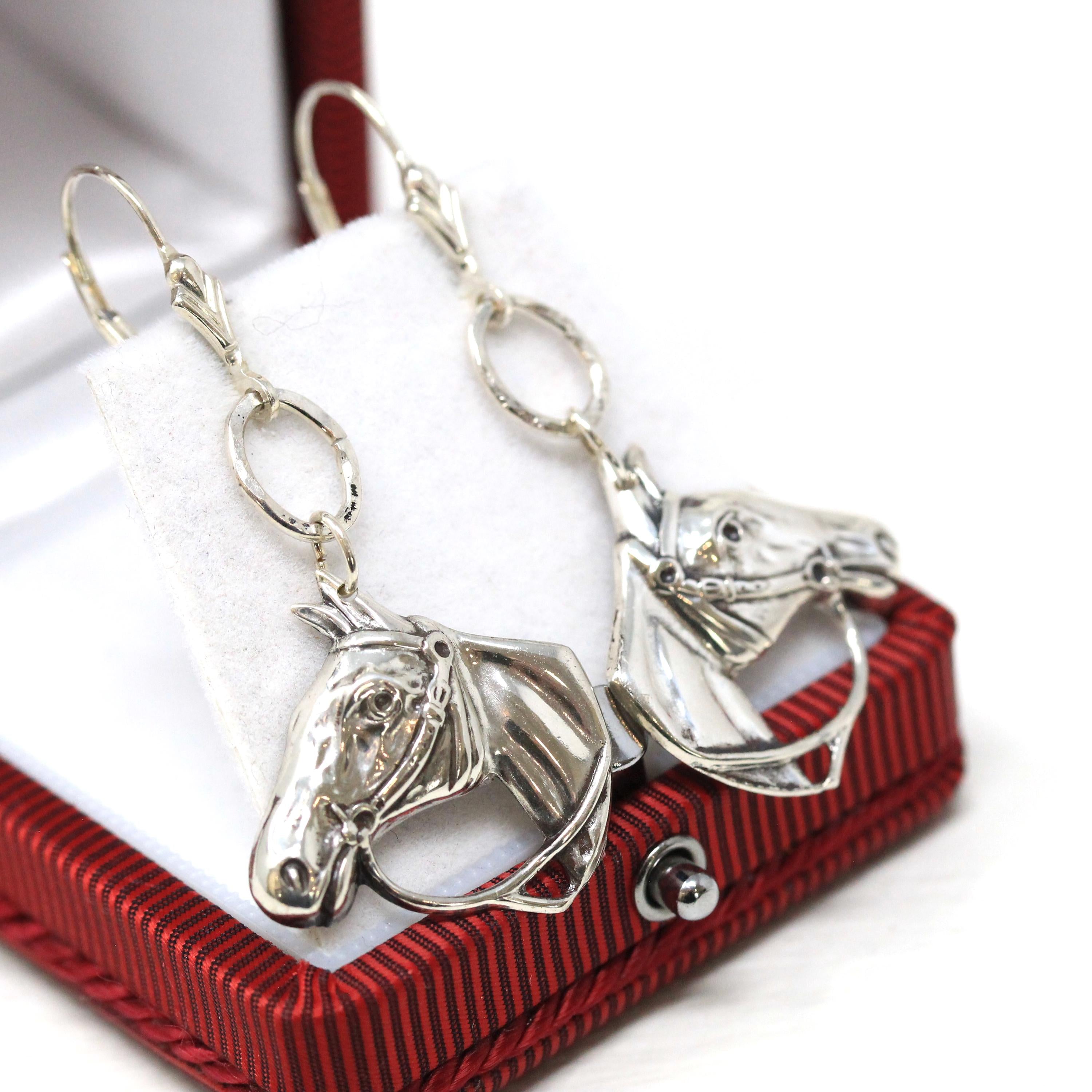 Vintage Horse Earrings 