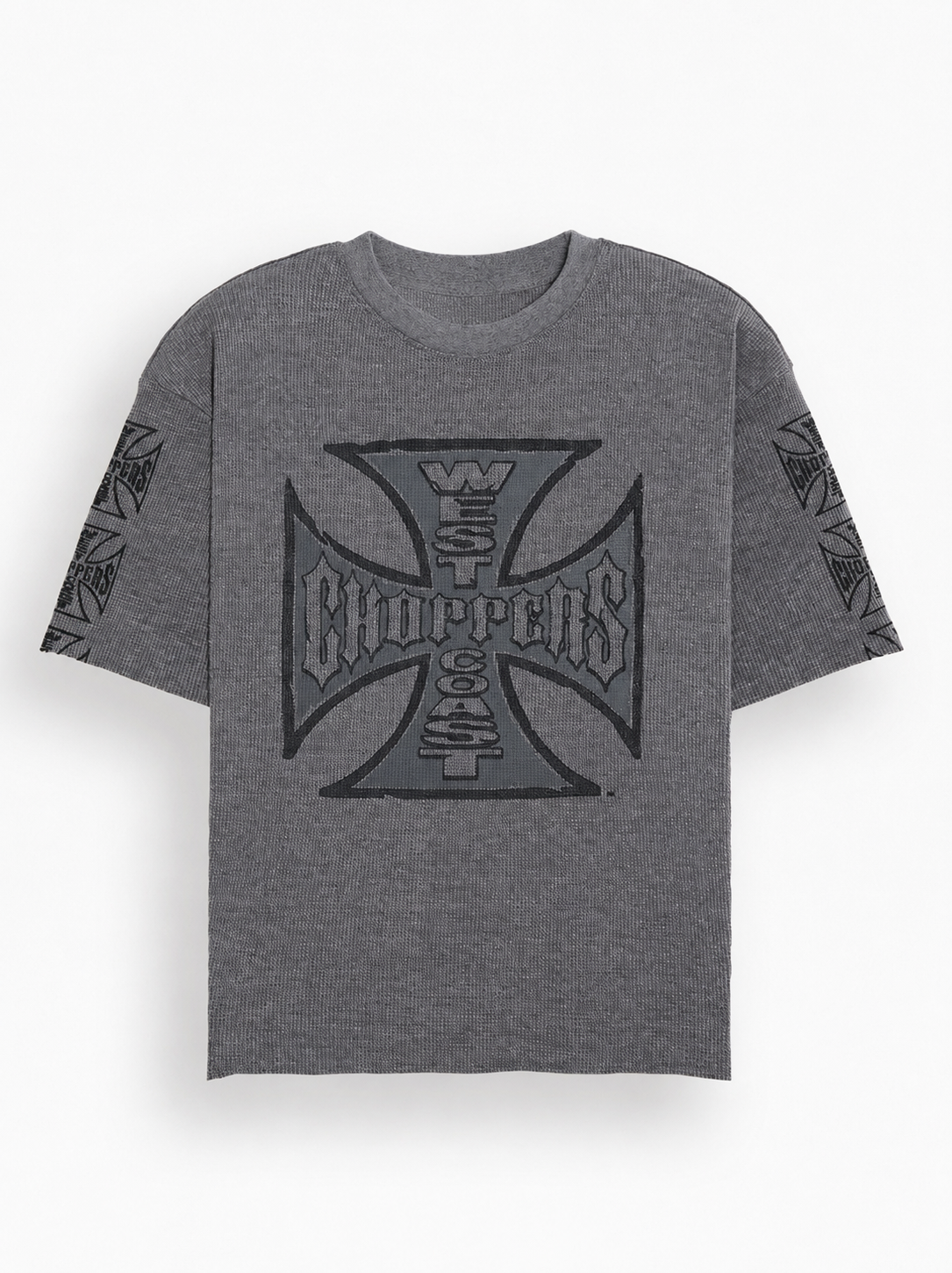 West Coast Cutoff Waffle Knit T-Shirt
