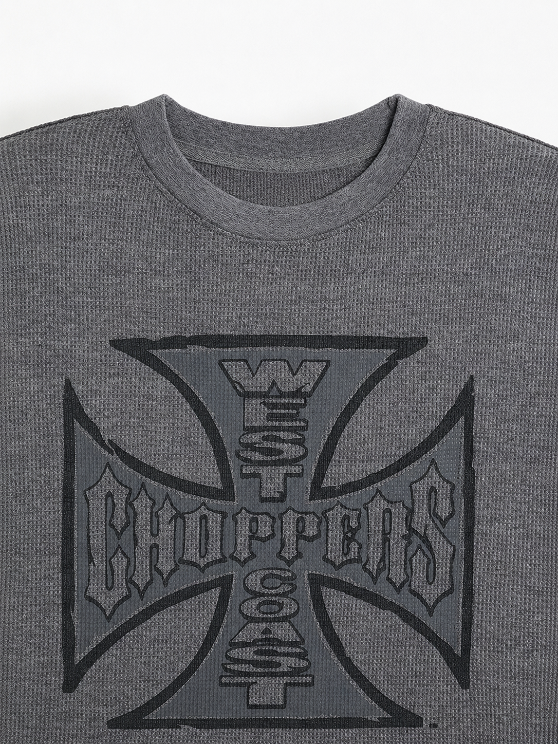 West Coast Cutoff Waffle Knit T-Shirt