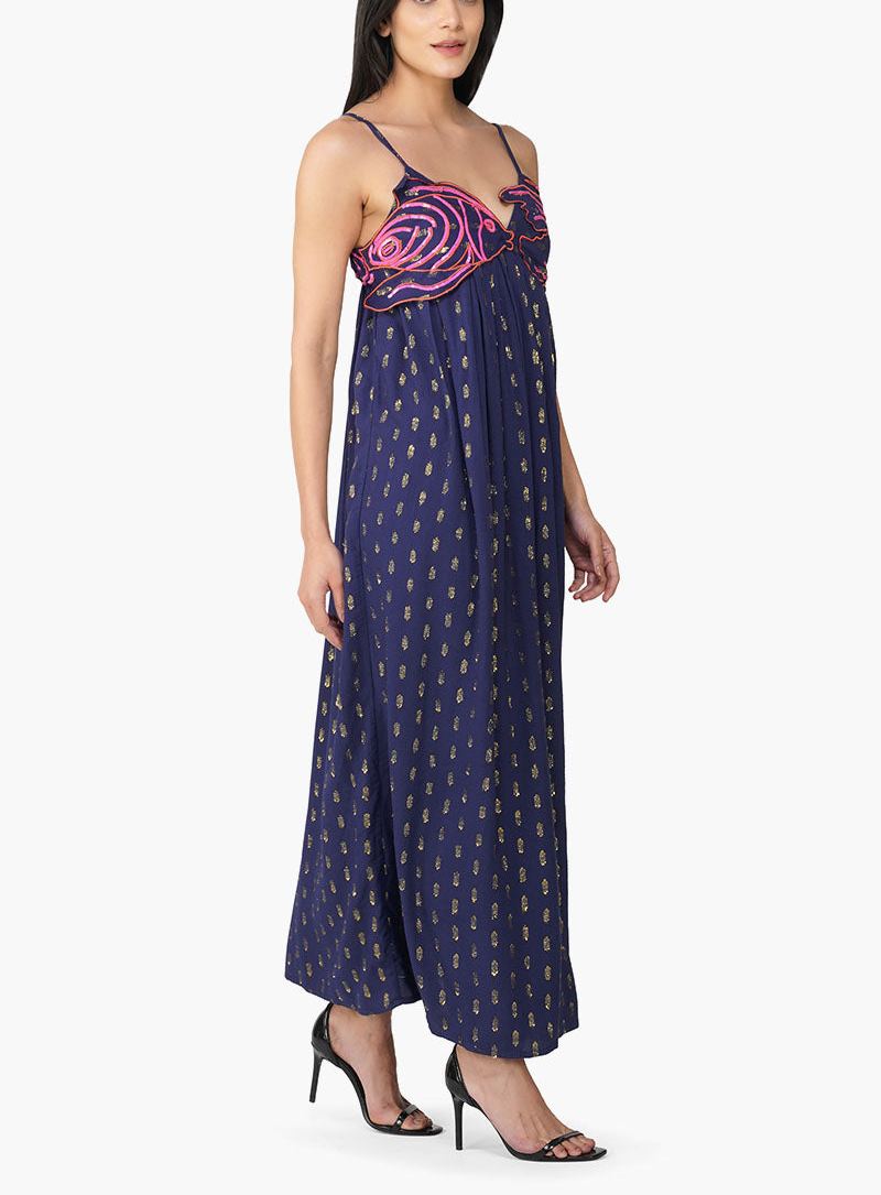 Bowfin Fish Embellished Lurex Dress