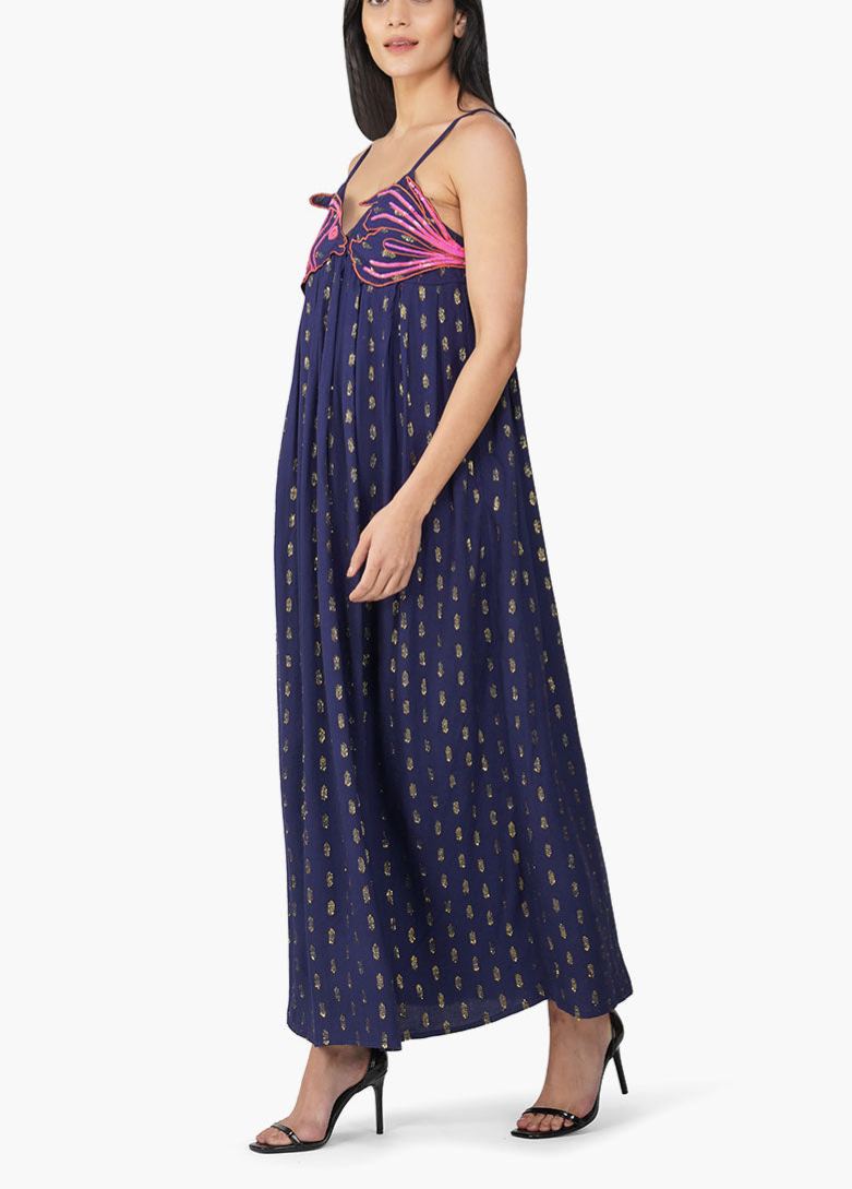 Bowfin Fish Embellished Lurex Dress