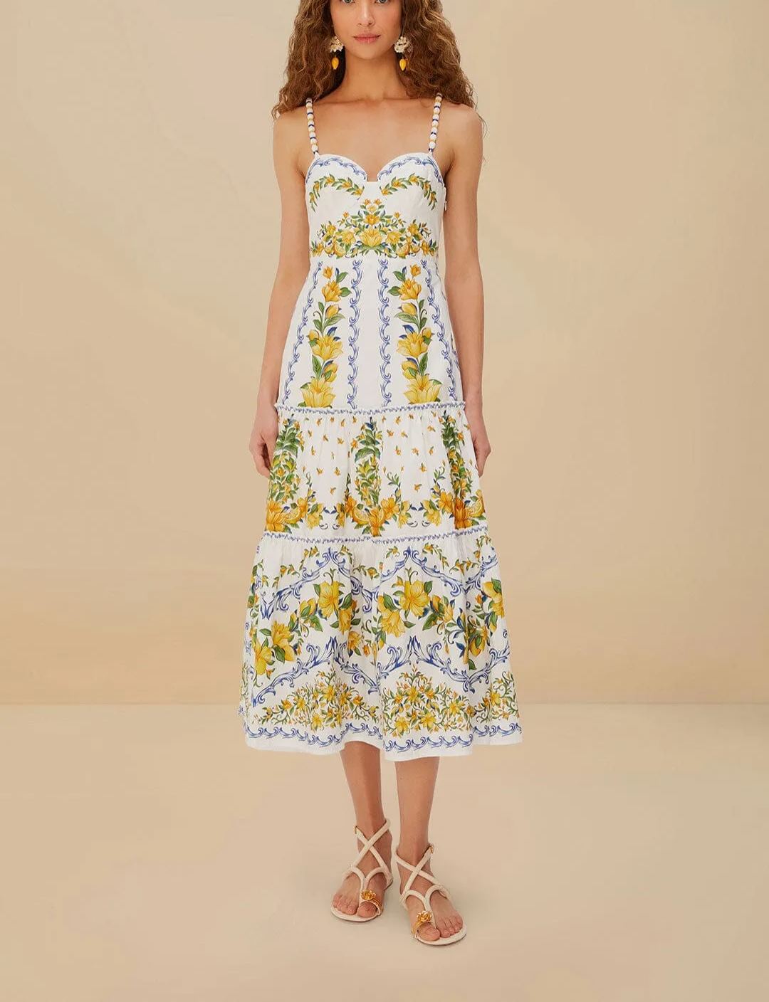 Off-White Sicily Organic Cotton Midi Dress