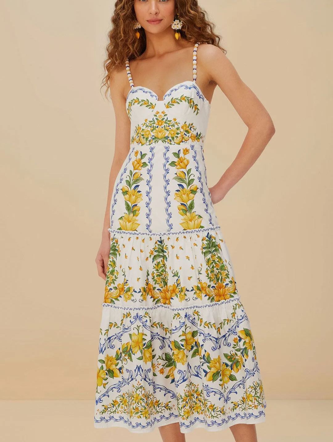 Off-White Sicily Organic Cotton Midi Dress