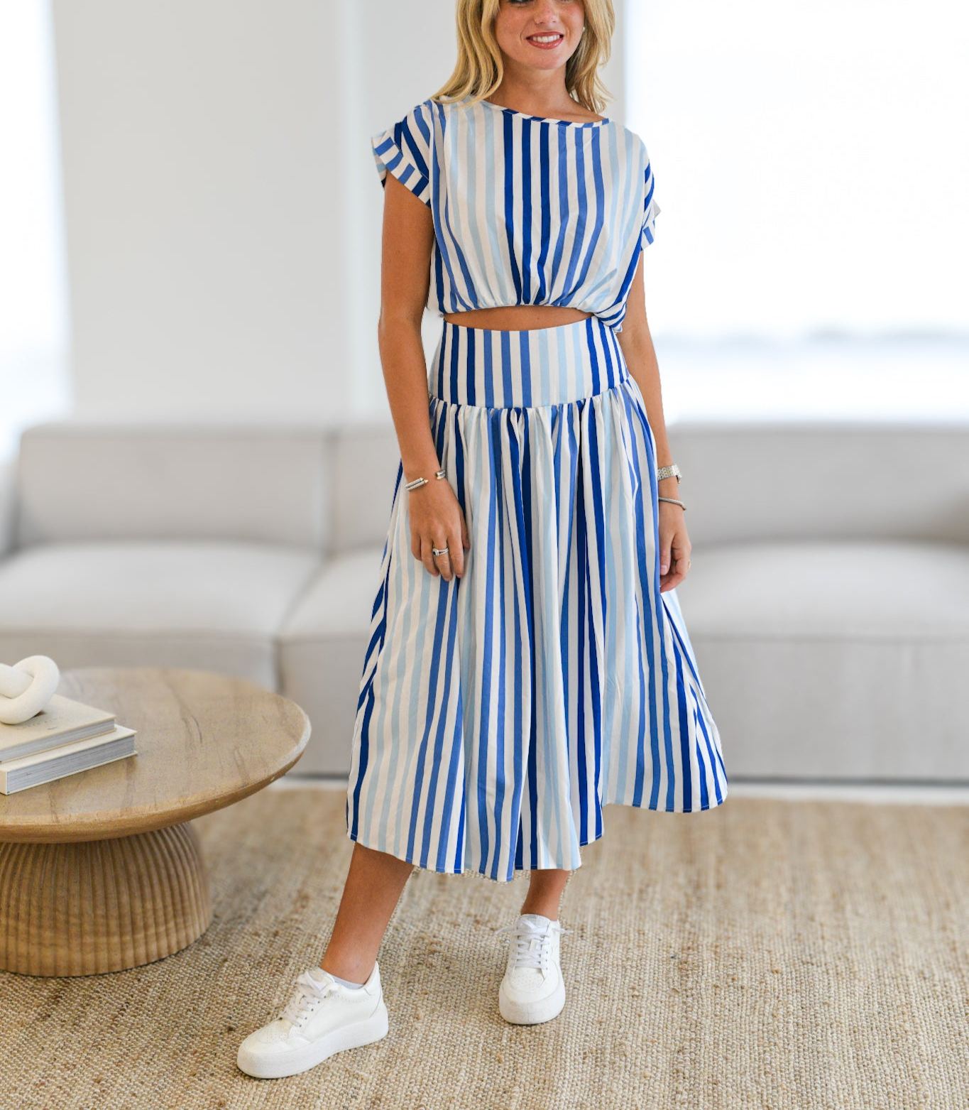 Peyton Striped Set - Blue