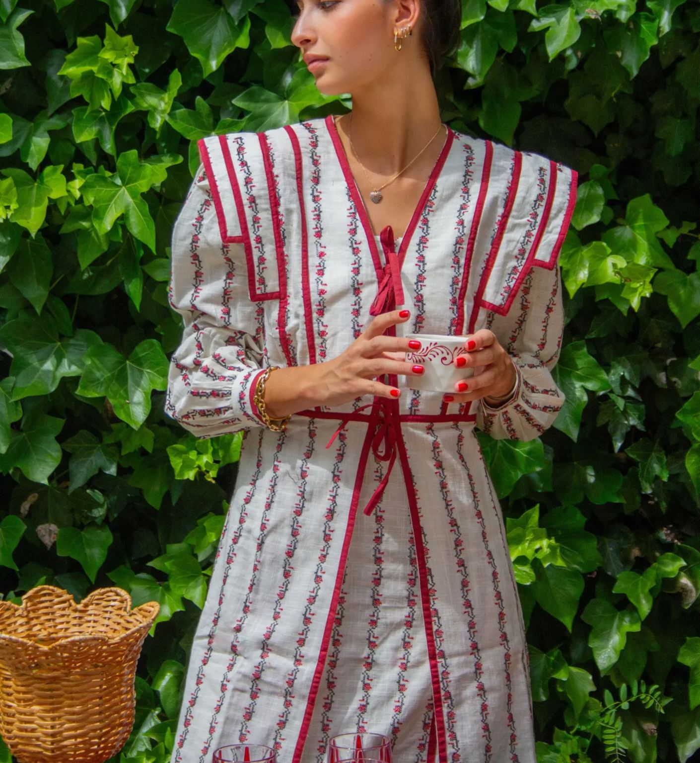 CASTILLO DRESS (burgundy)