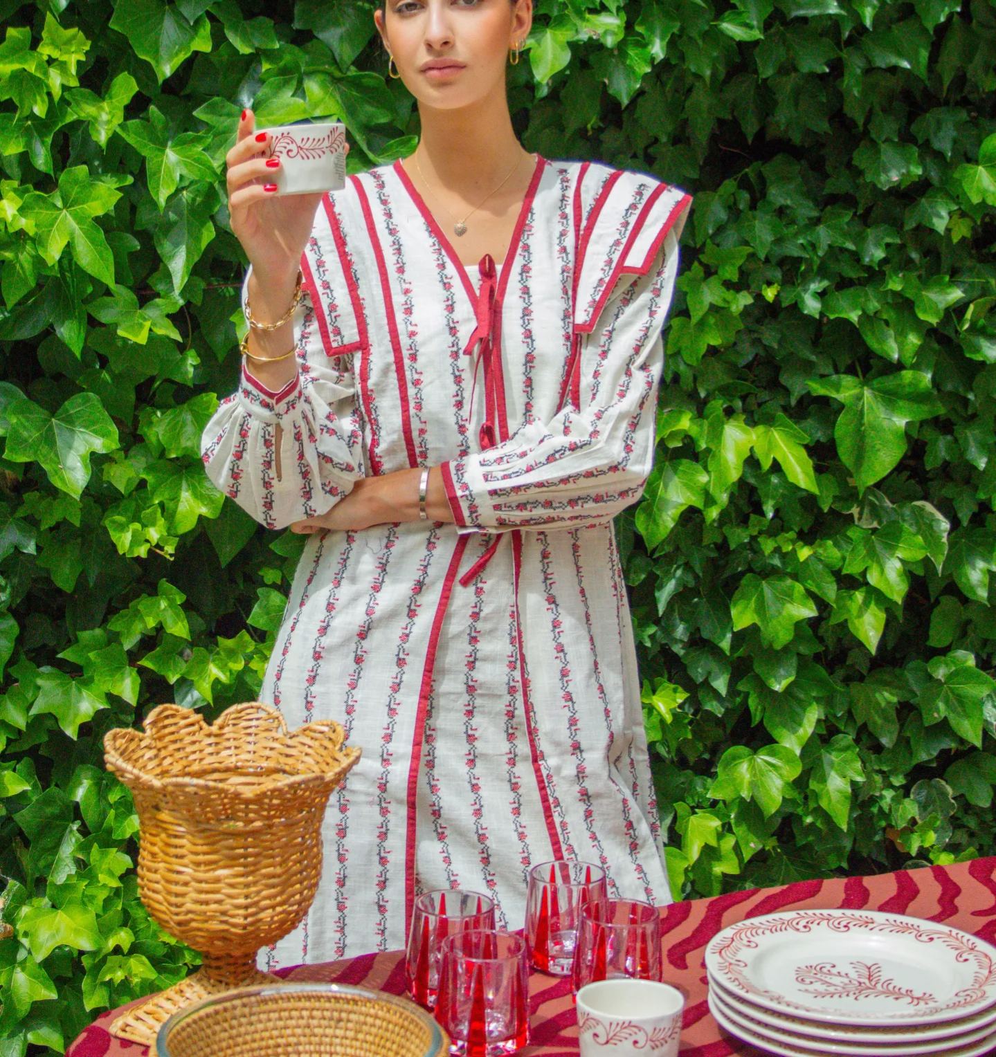 CASTILLO DRESS (burgundy)