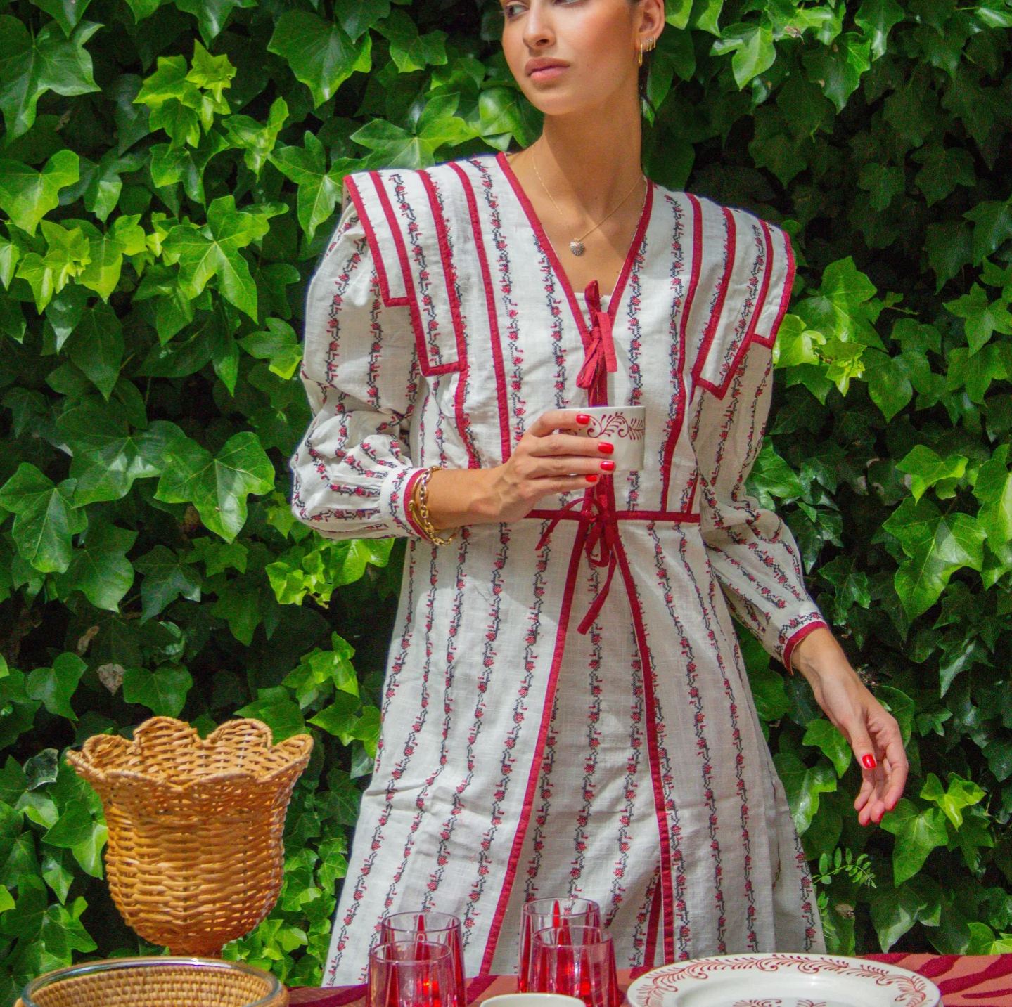 CASTILLO DRESS (burgundy)