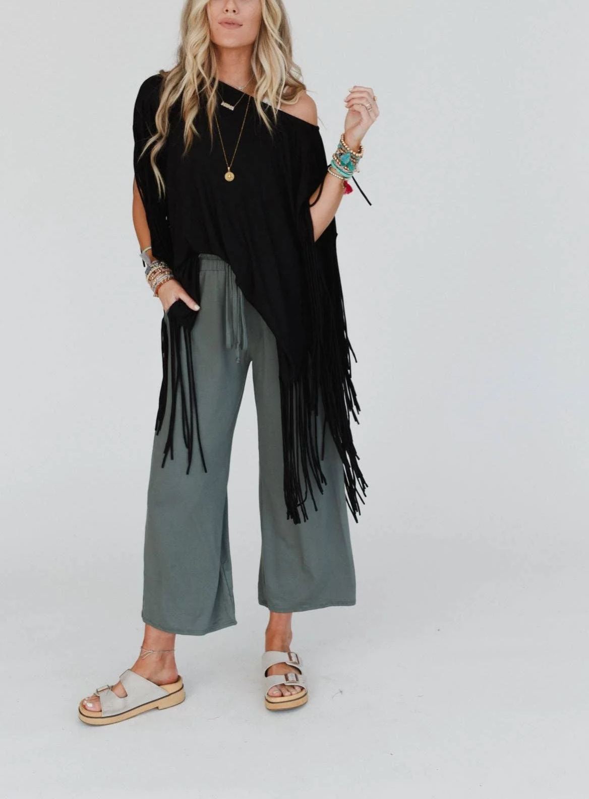 Showstopper Fringe Top