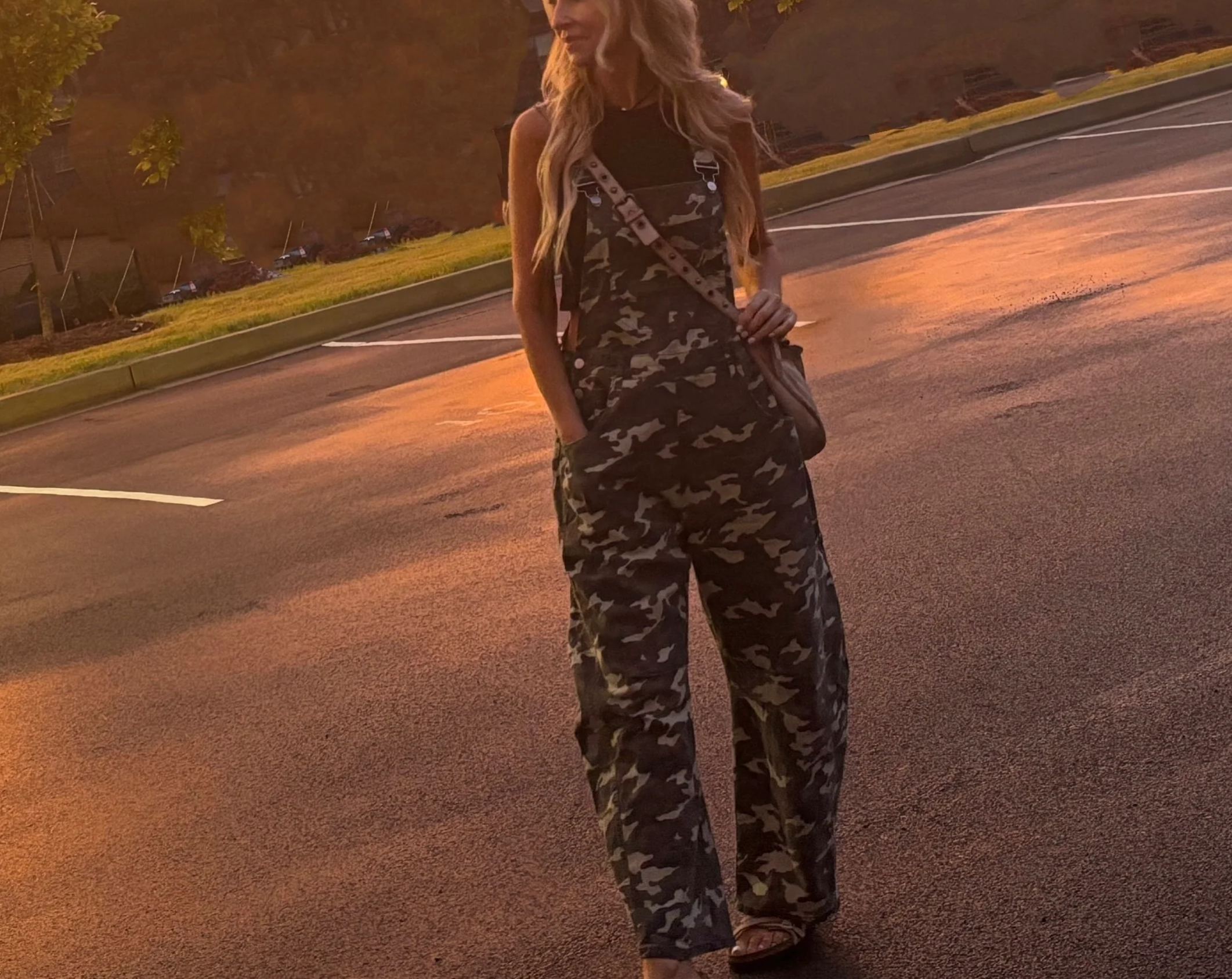 Camo Barrel Overalls