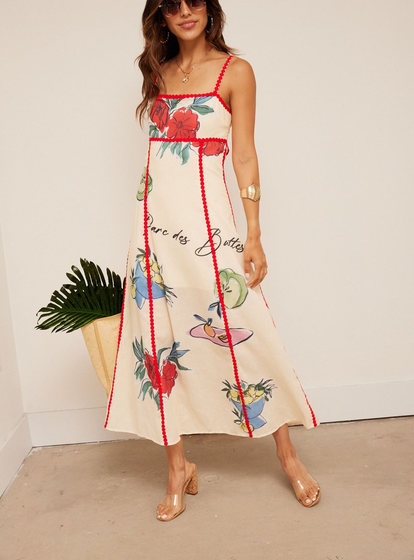 Ariana Printed Midi Dress