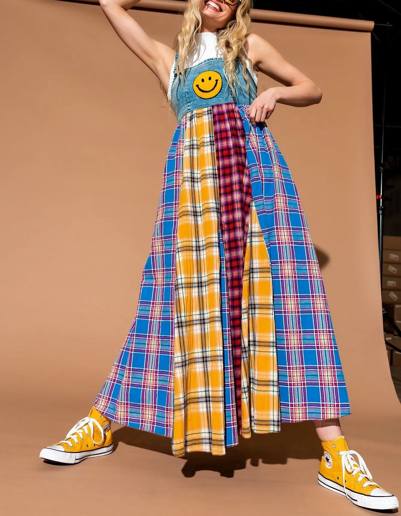 Walking On Sunshine Overall Dress