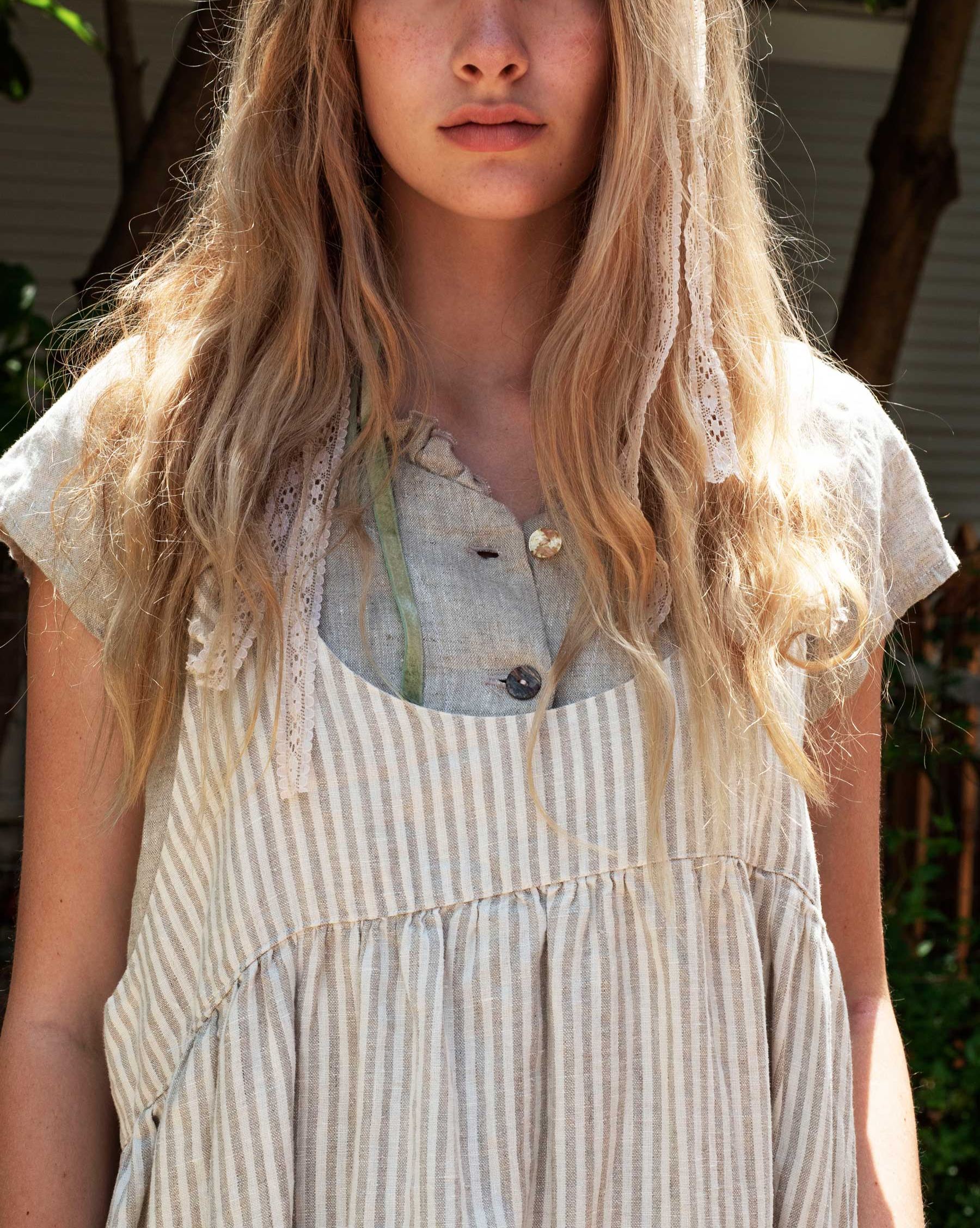 Arminda Pinafore in Linen