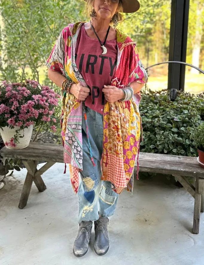 Kantha Sunrise Kimono JG-101
