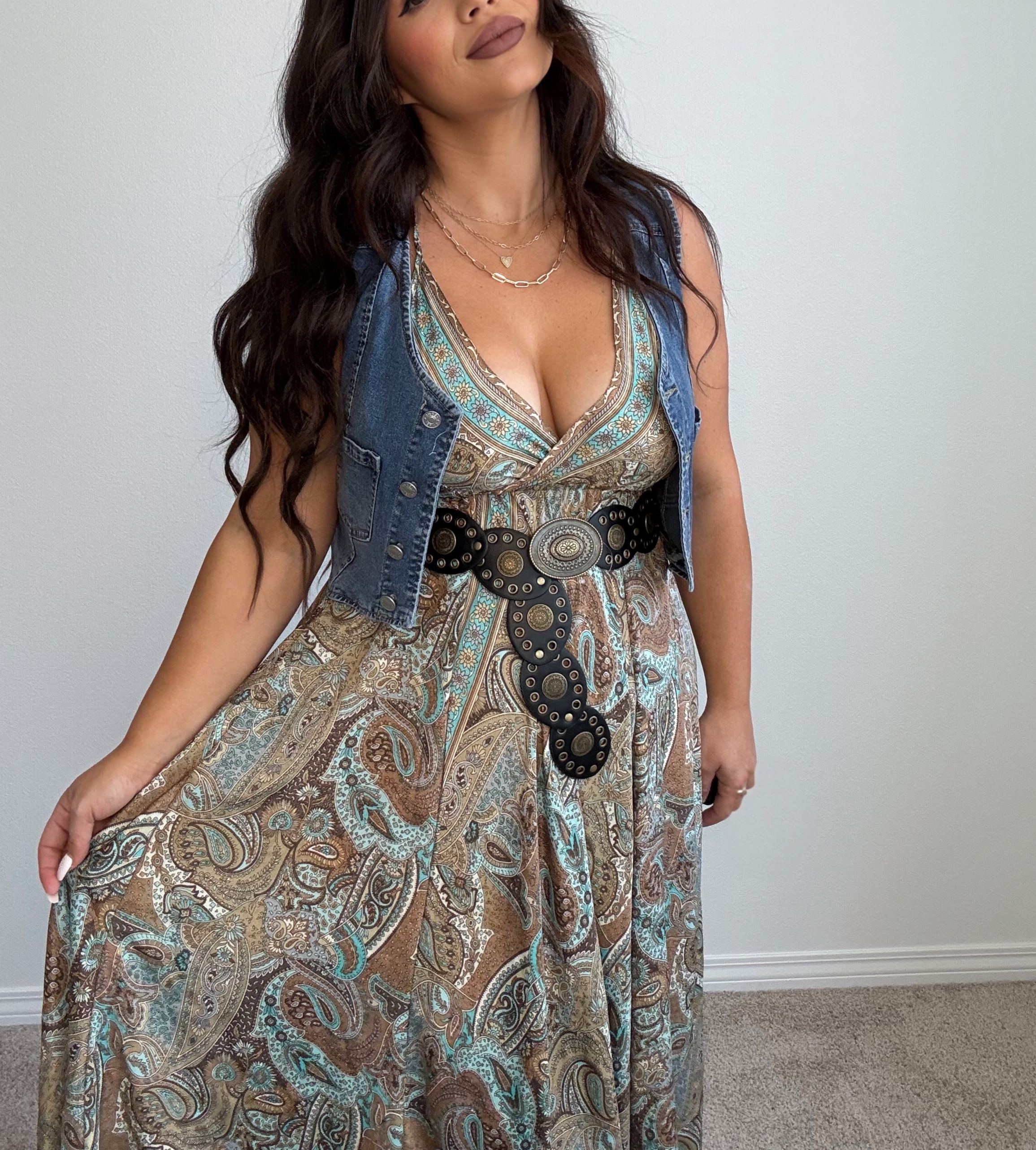 “Fiji” Boho (ONESIZE) Midi Dress