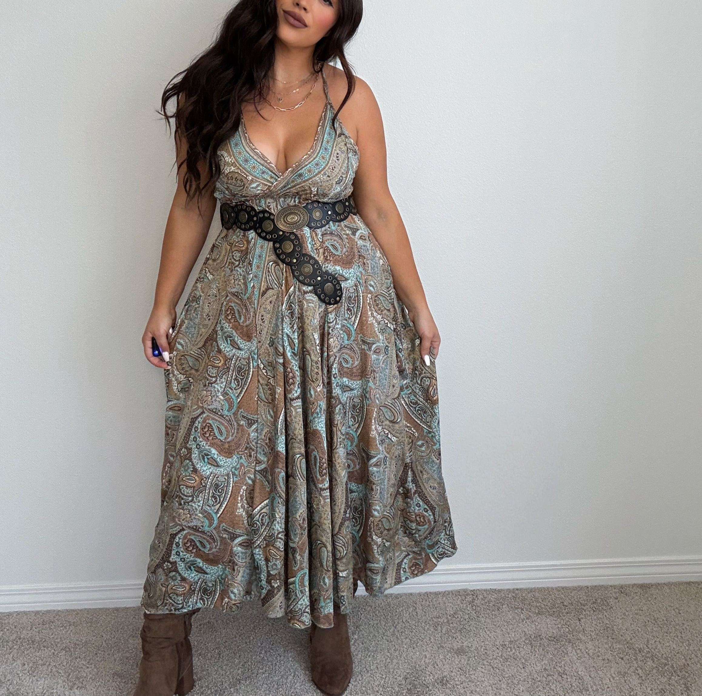 “Fiji” Boho (ONESIZE) Midi Dress