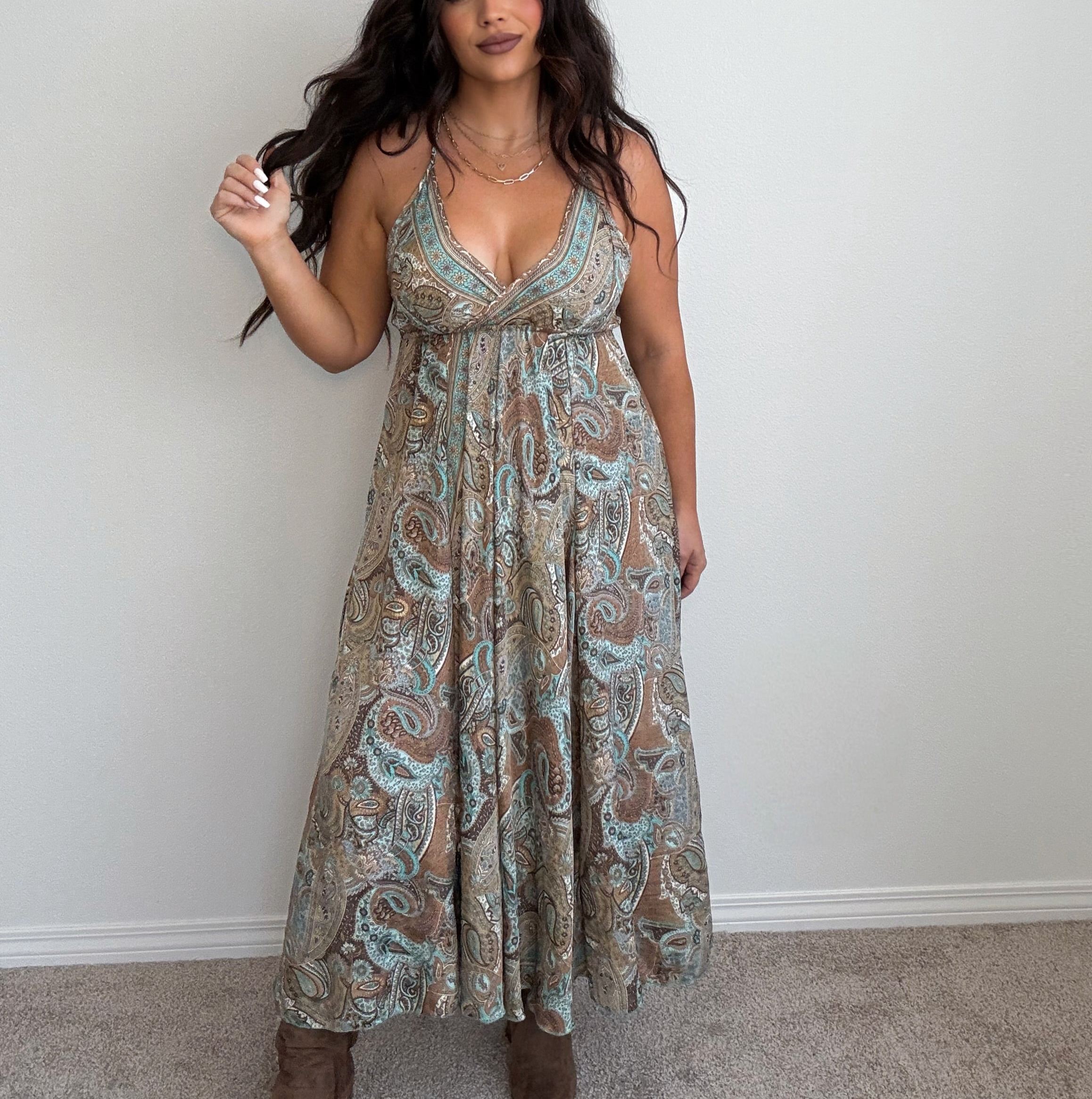 “Fiji” Boho (ONESIZE) Midi Dress