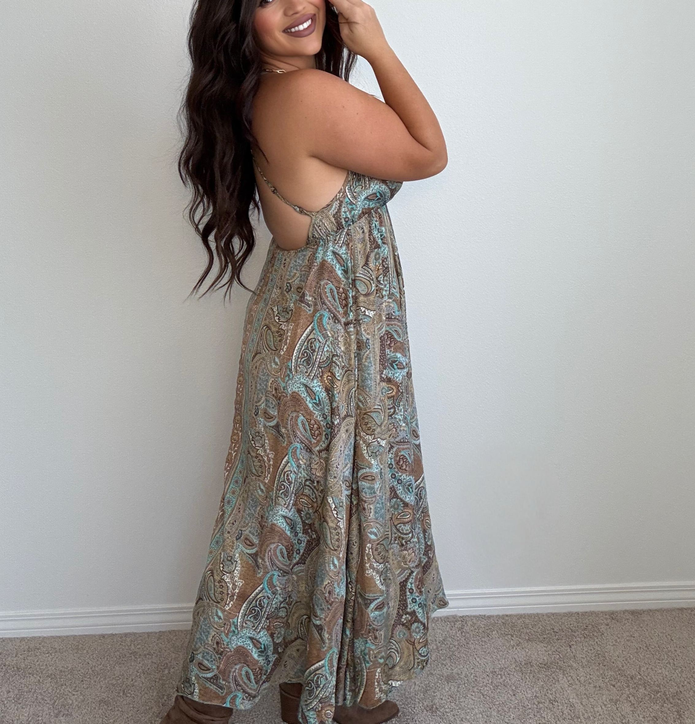 “Fiji” Boho (ONESIZE) Midi Dress