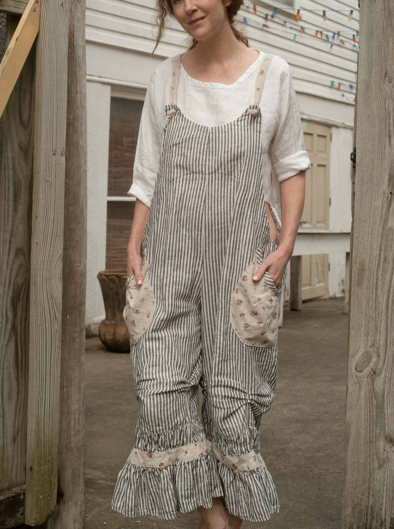 Colette Coverall, Linen