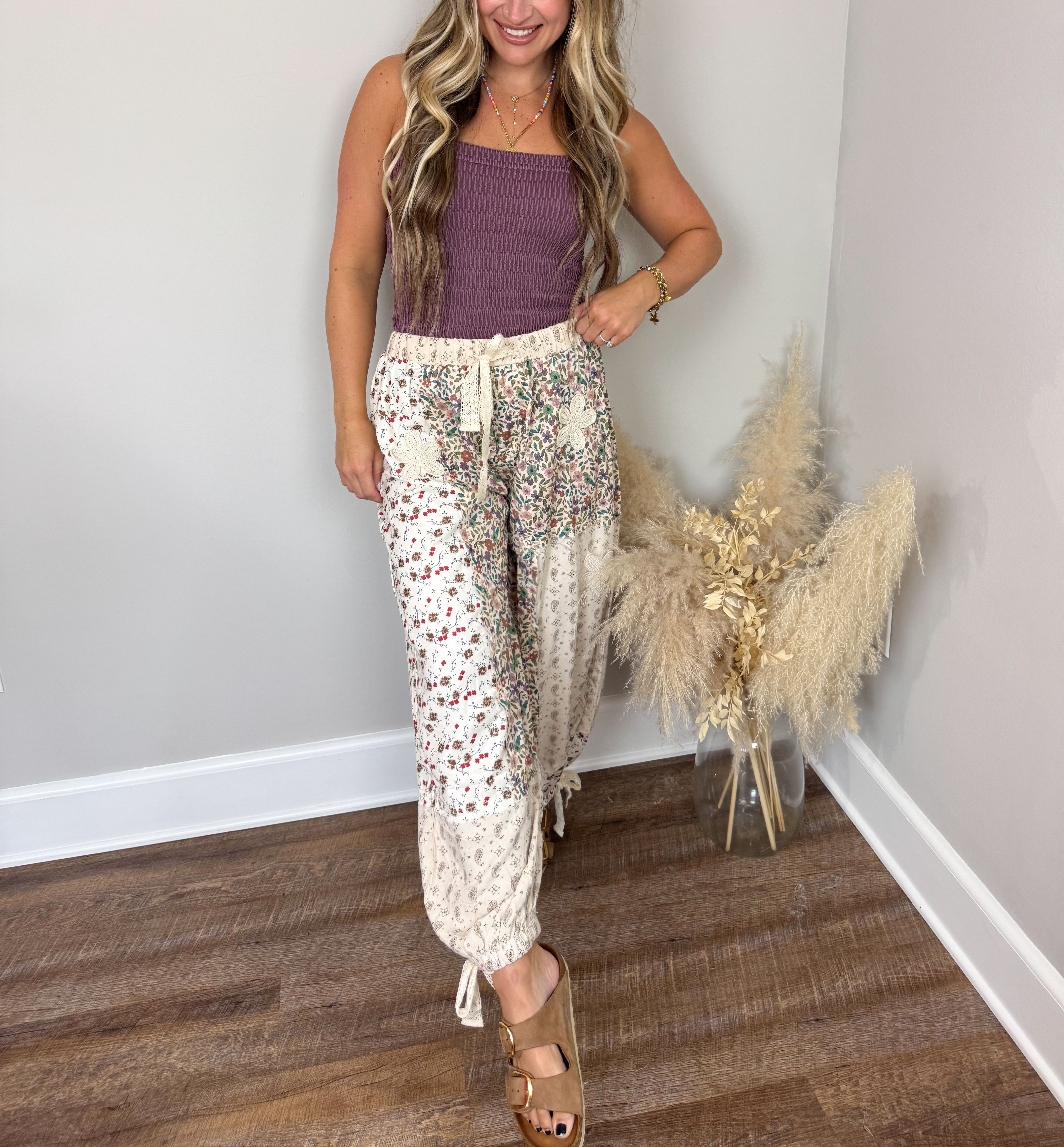 Everything Nice Contrast Pants | Cream