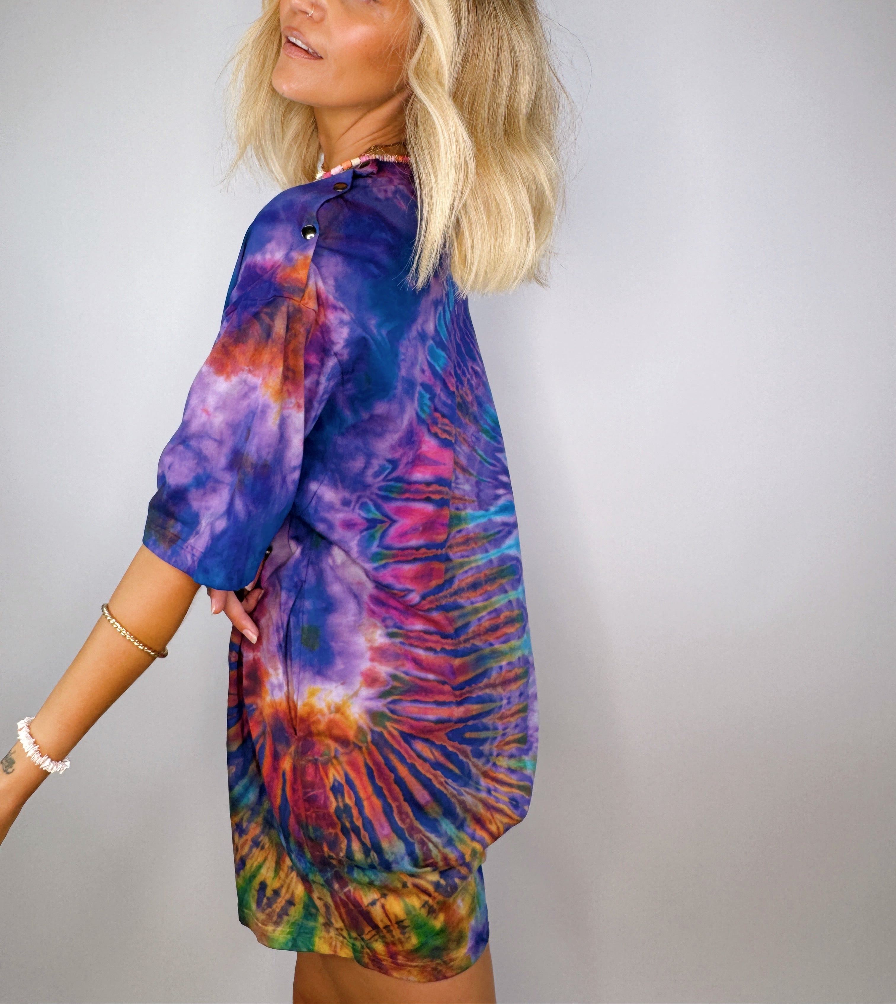 Tee Playsuit - Sapphire Rainbow