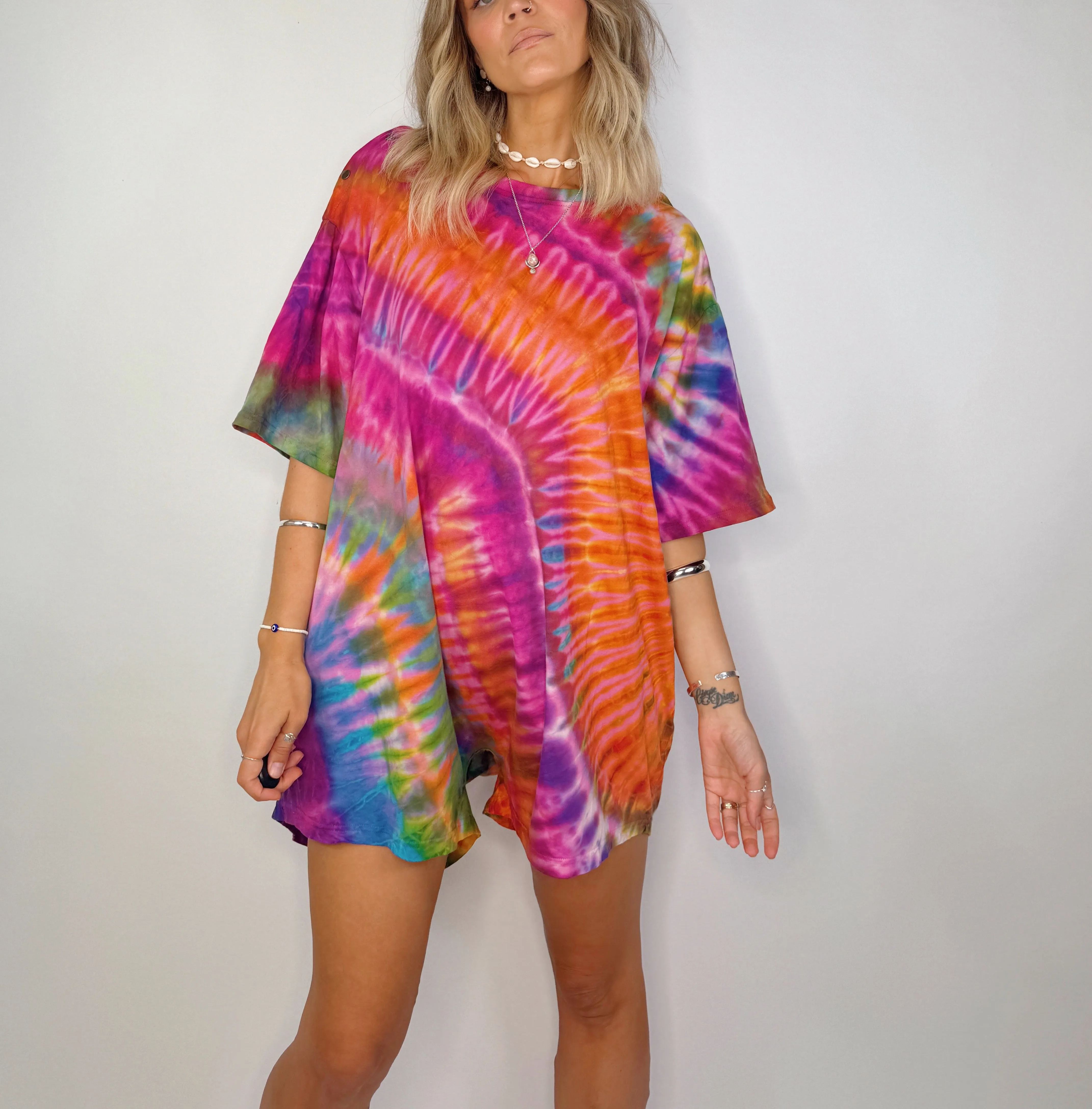 Tee Playsuit - Peony