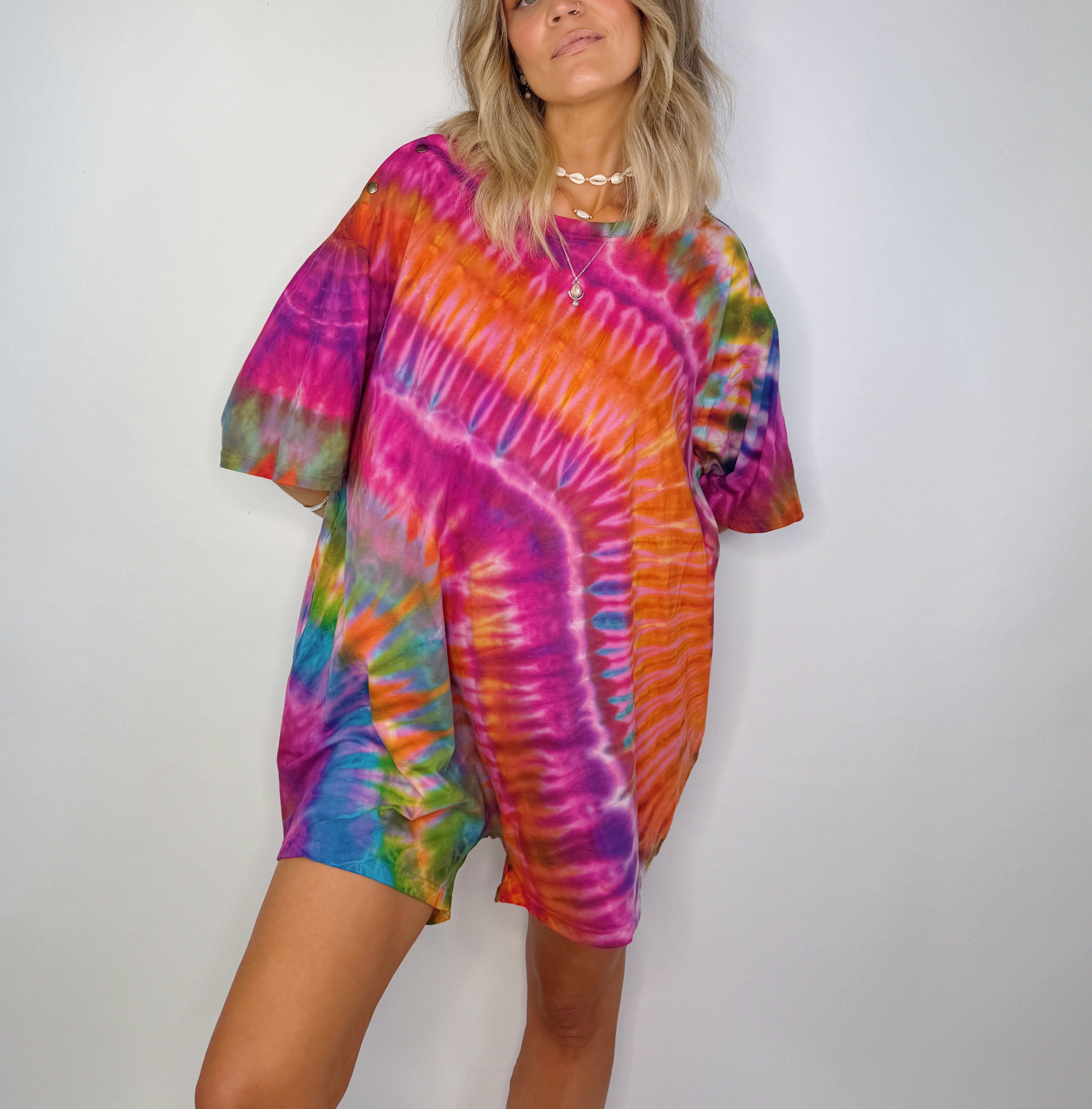 Tee Playsuit - Peony