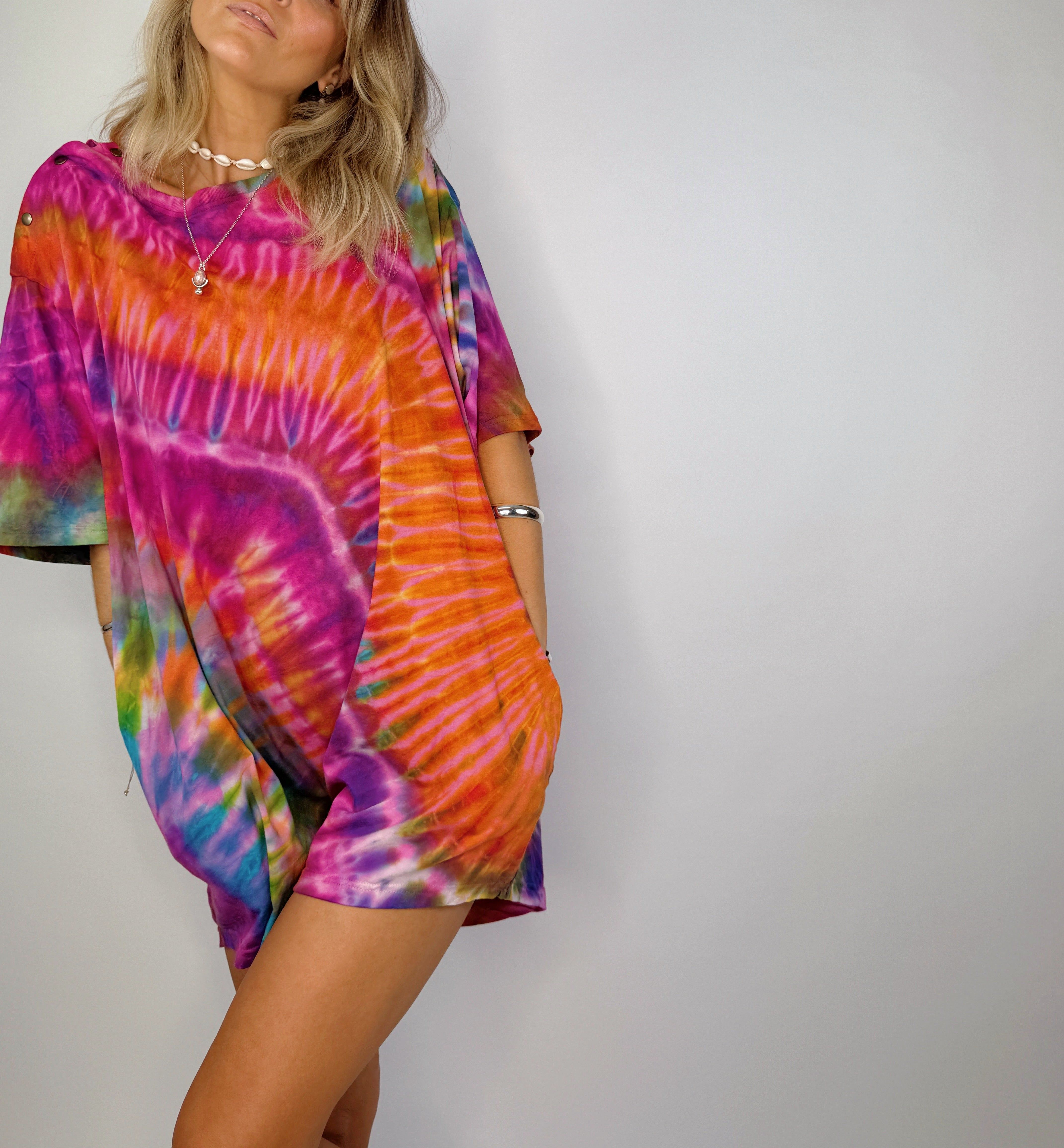 Tee Playsuit - Peony