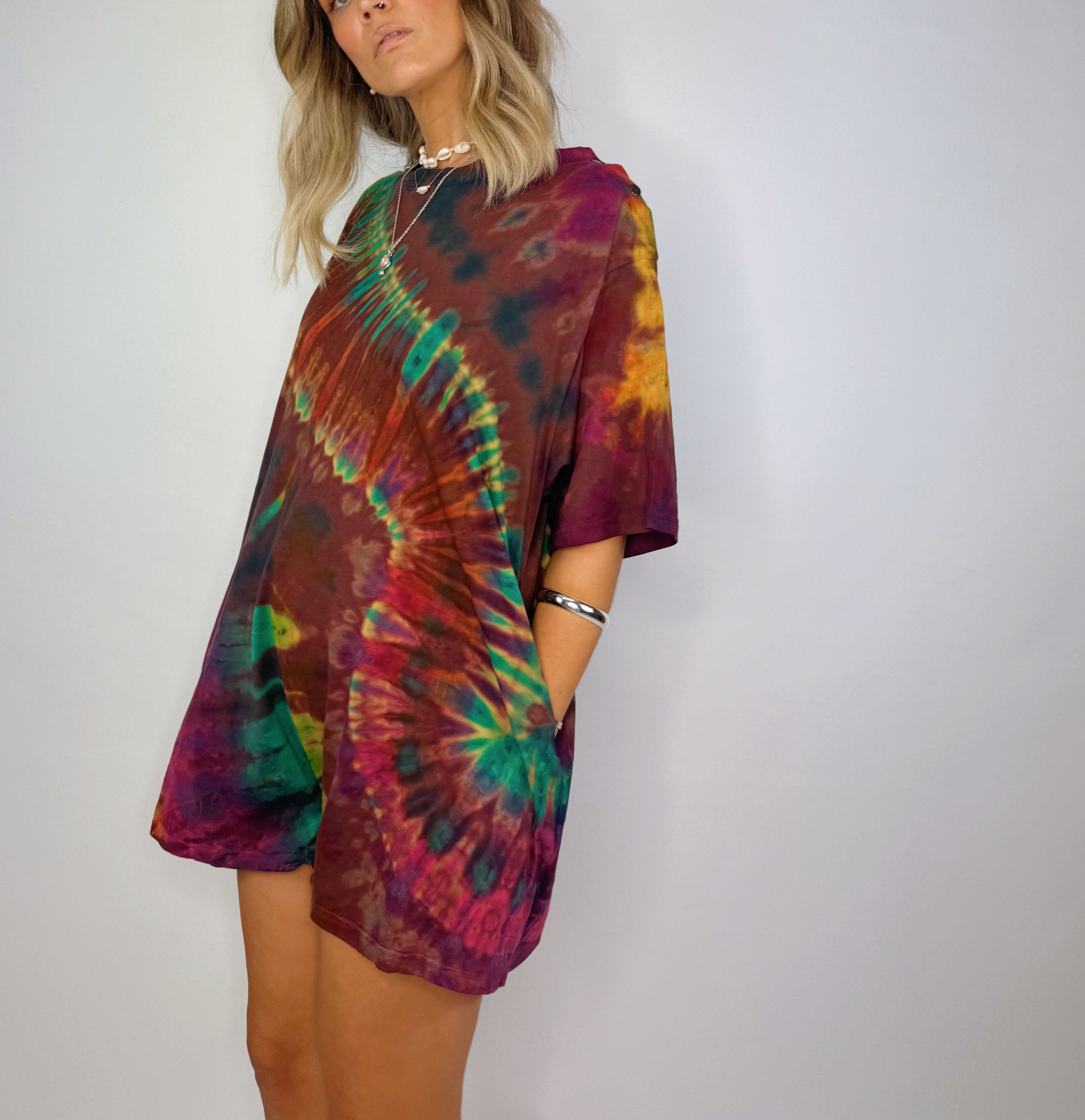 Tee Playsuit - Earthy