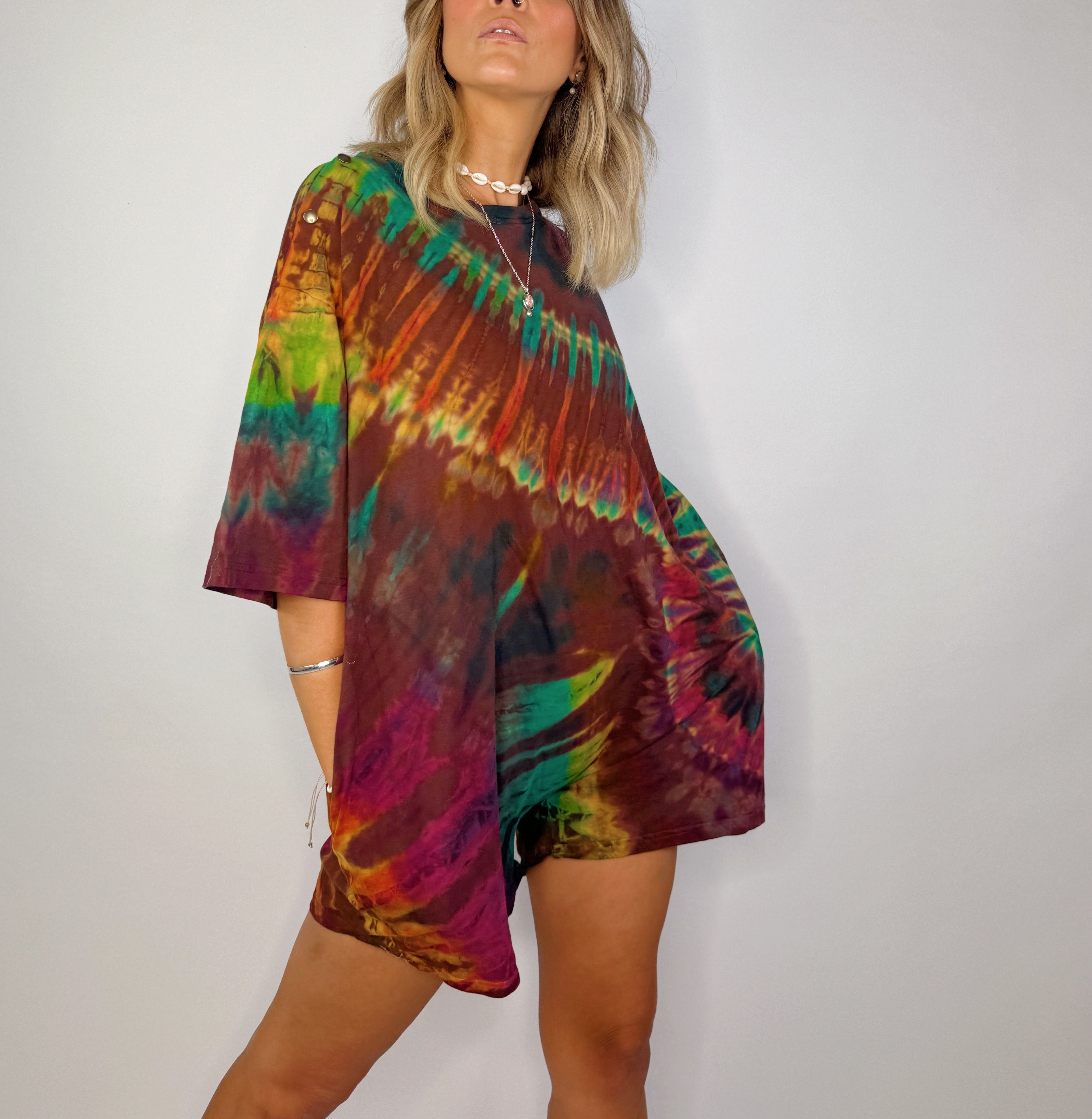 Tee Playsuit - Earthy