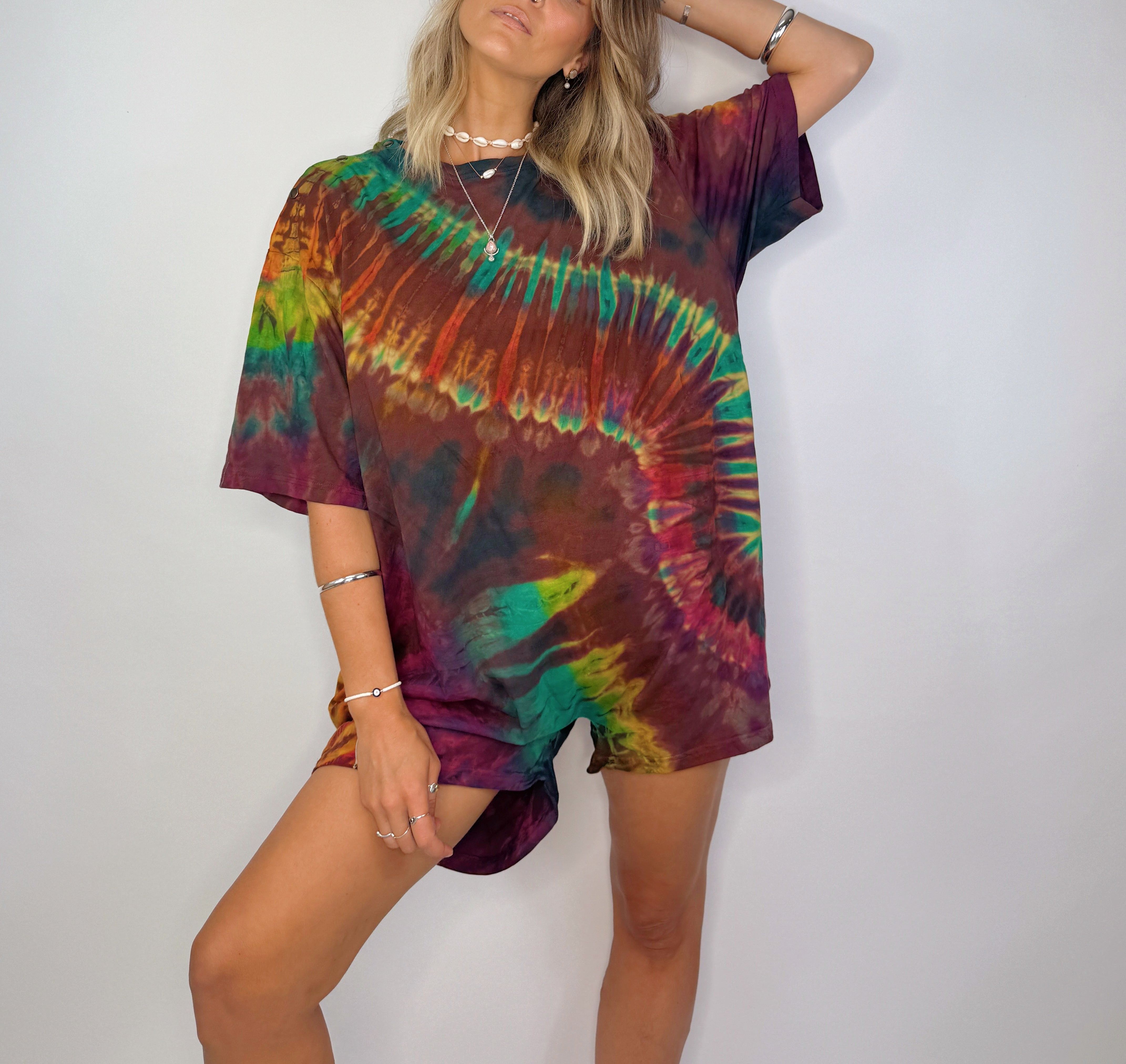 Tee Playsuit - Earthy