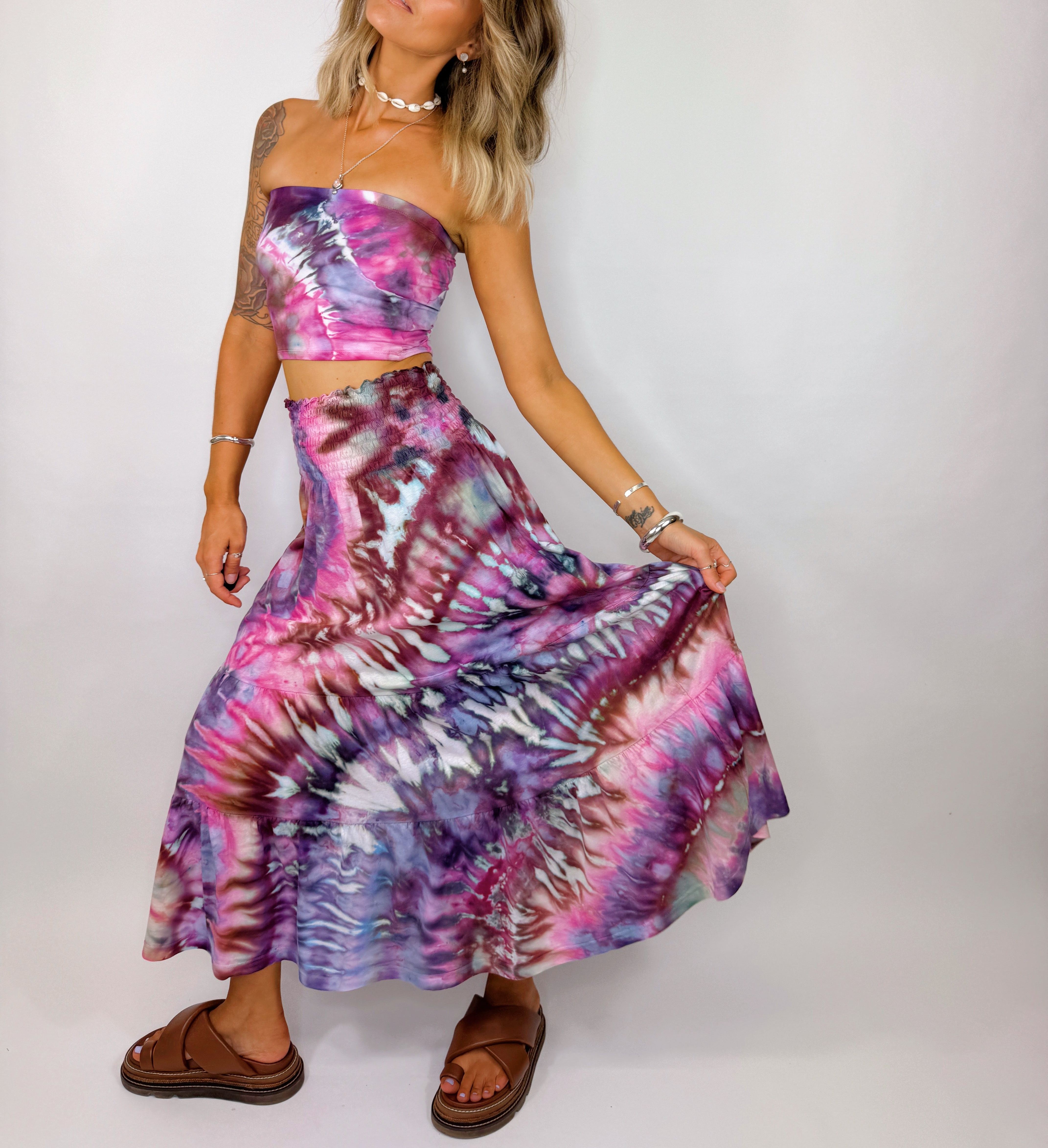 Tiered Skirt - Mystic