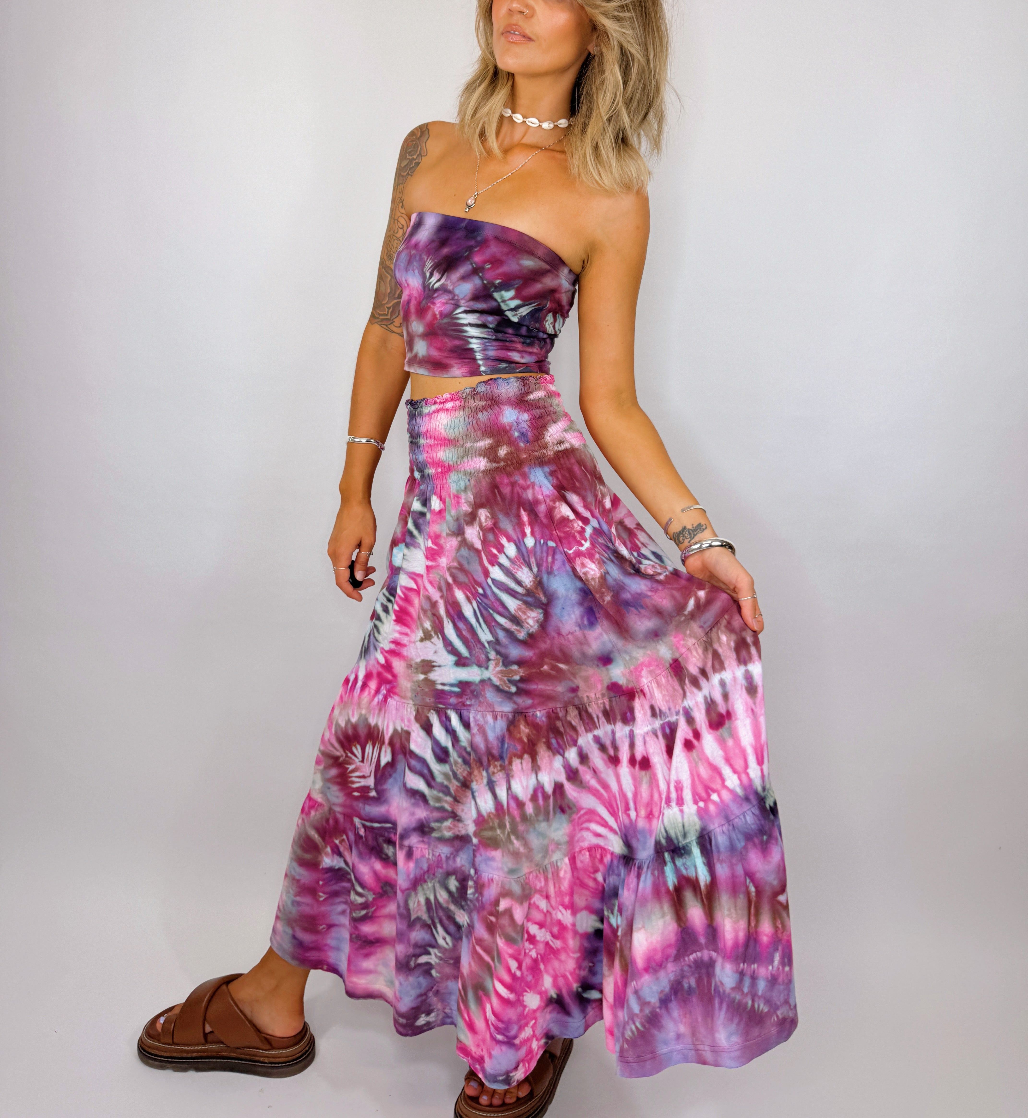 Tiered Skirt - Mystic