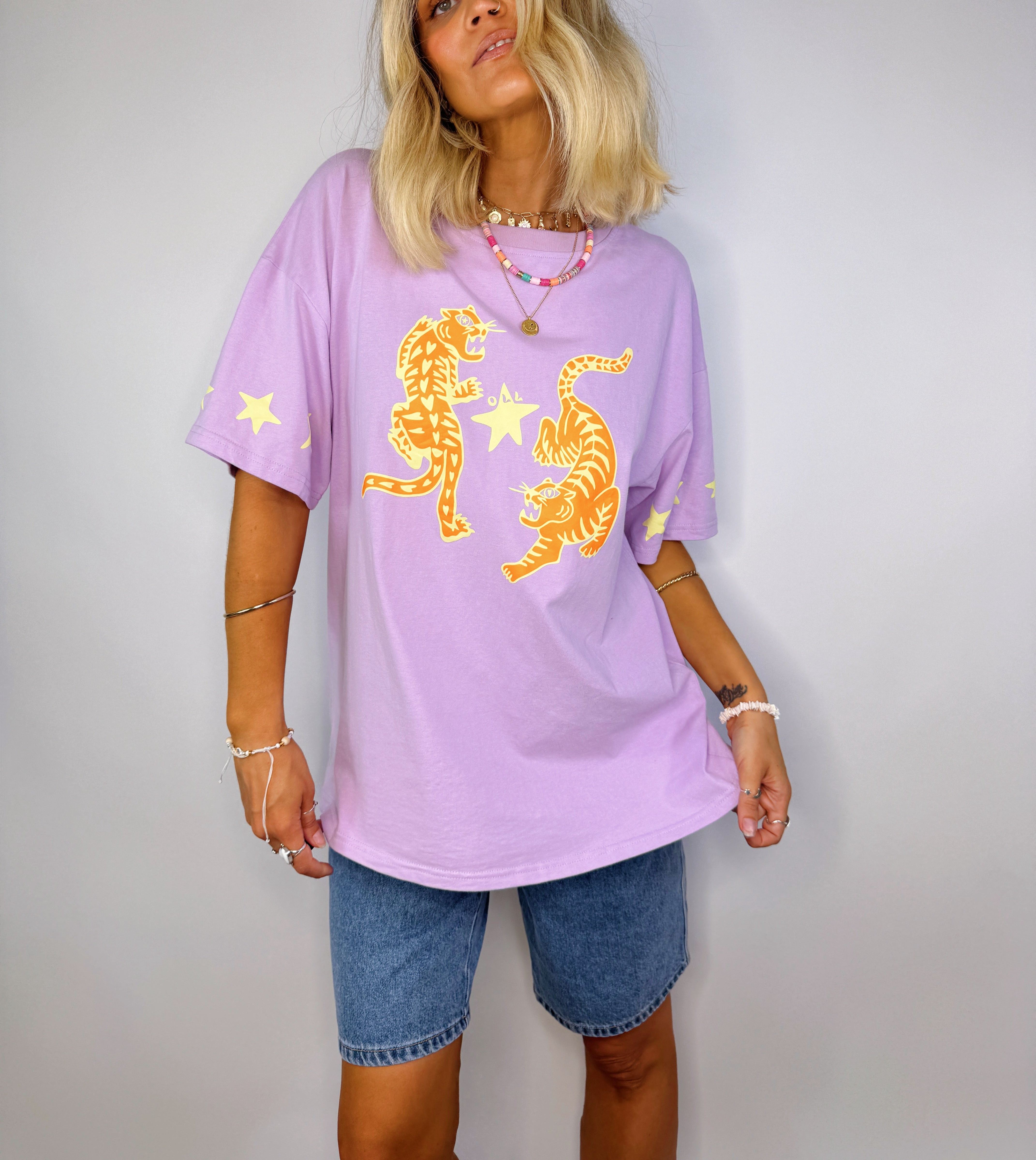 Tiger Tee - Lilac