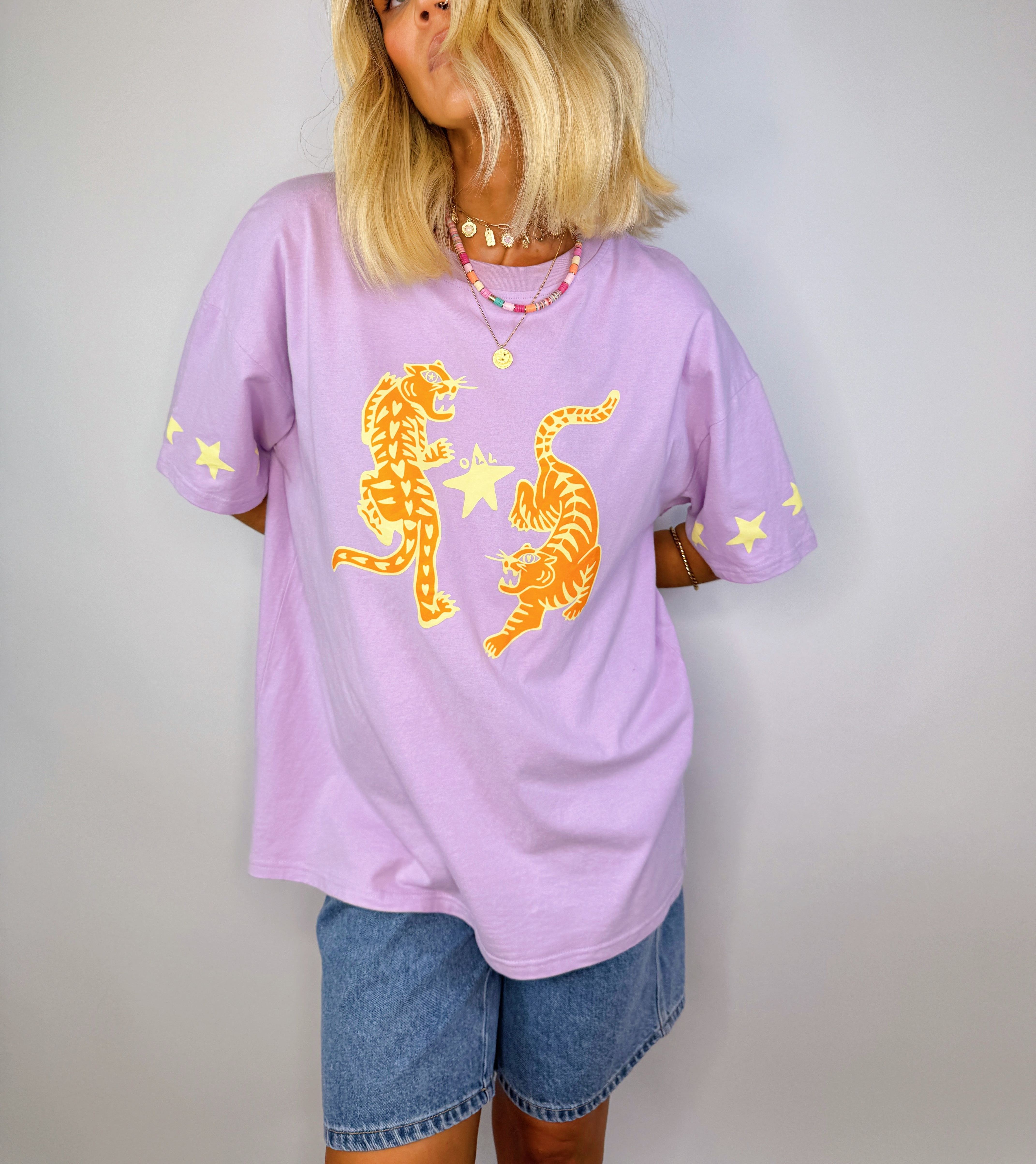 Tiger Tee - Lilac