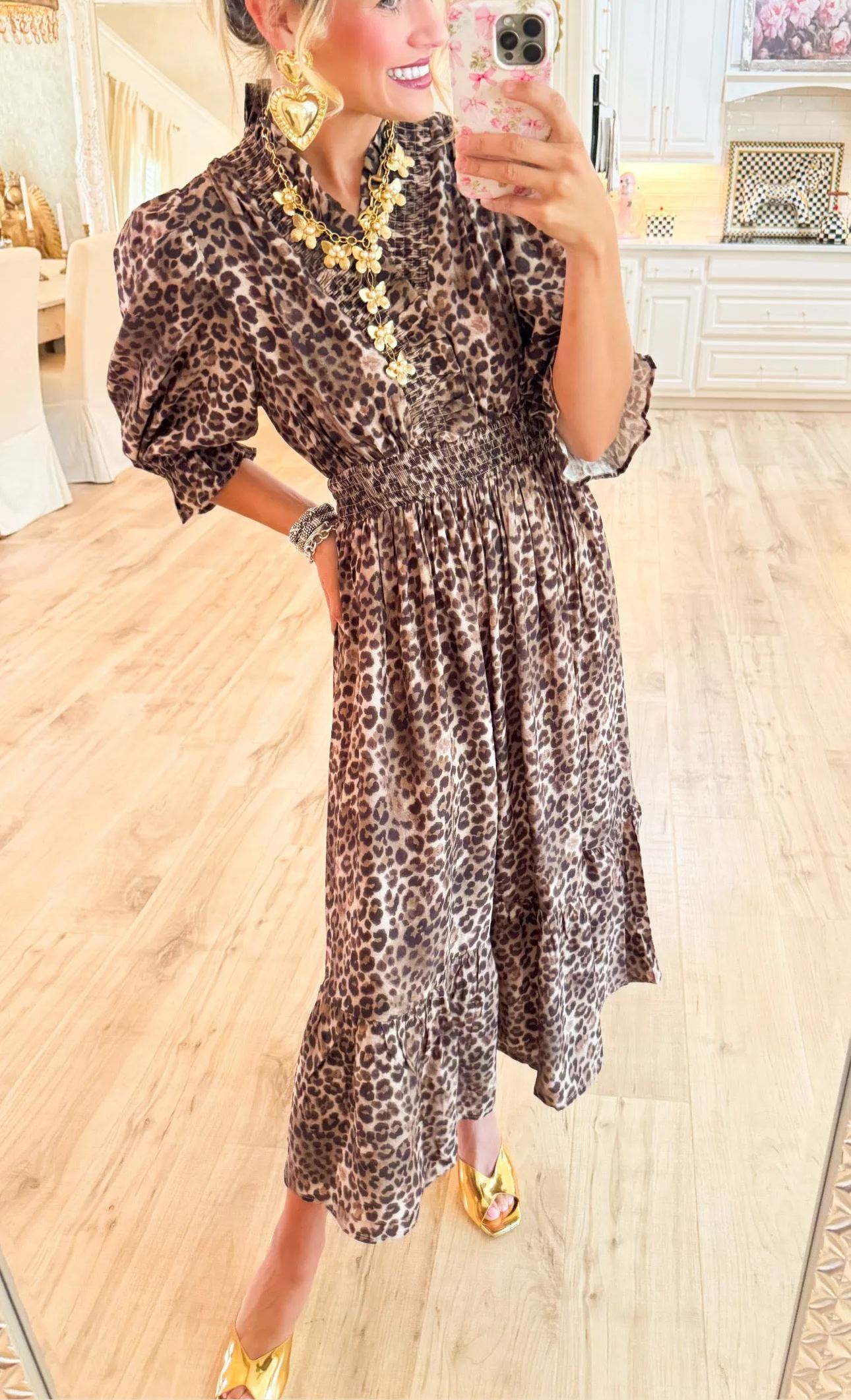 Leopard Print Maxi Dress