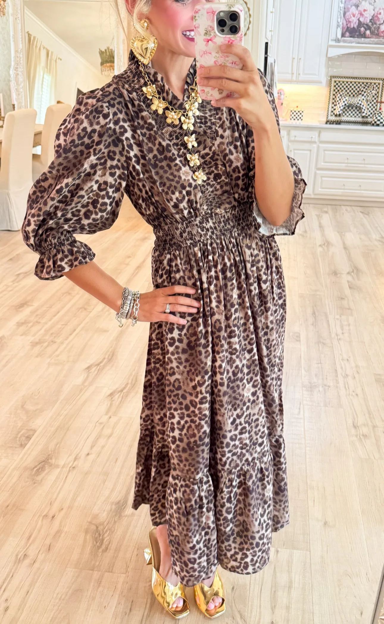 Leopard Print Maxi Dress