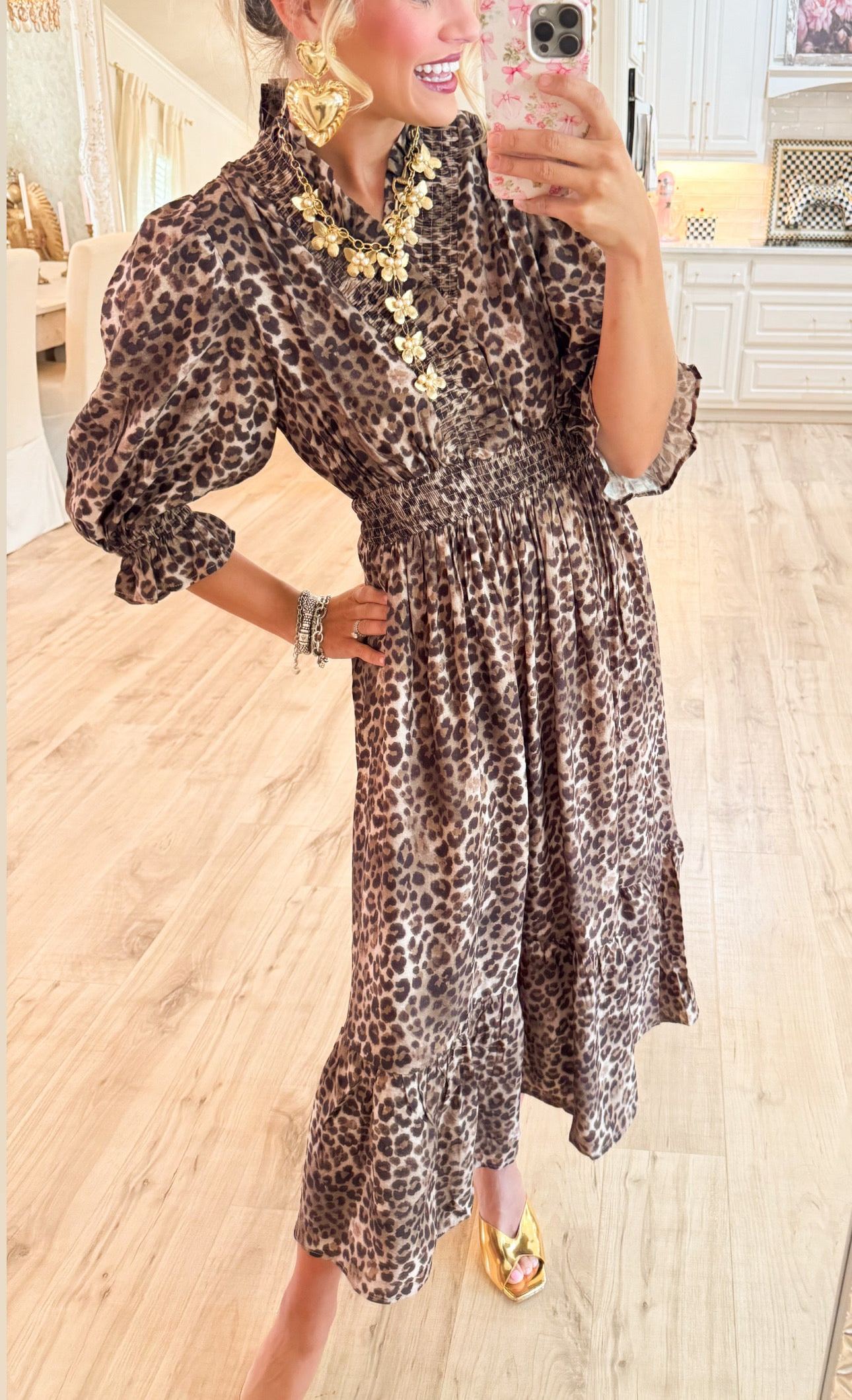 Leopard Print Maxi Dress