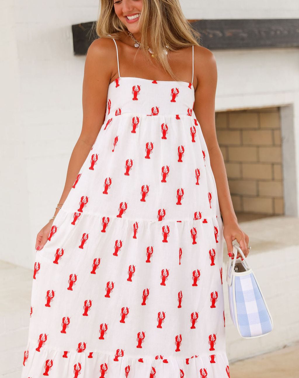 Long Weekend Maxi - Lobster Embroidery