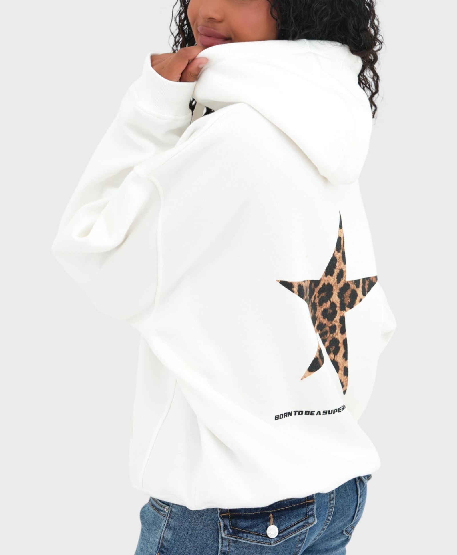 "Only one" hoodie white
